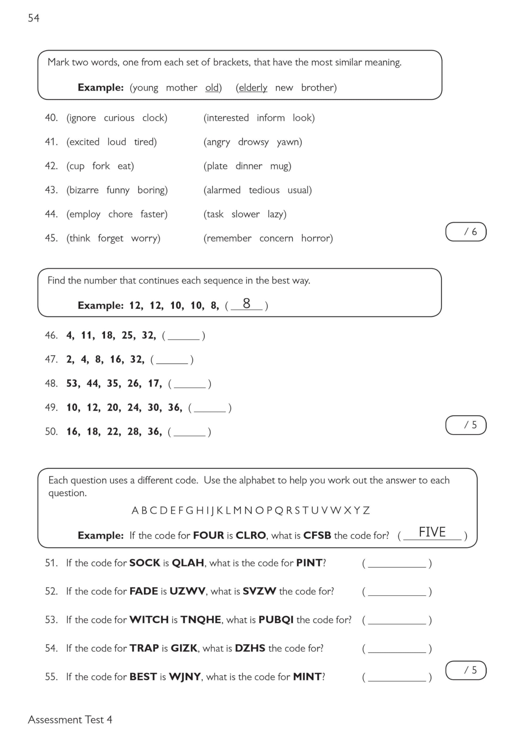 CGP 11+ GL Verbal Reasoning Practice Book & Assessment Tests - Ages 9-10 with Online Edition 9
