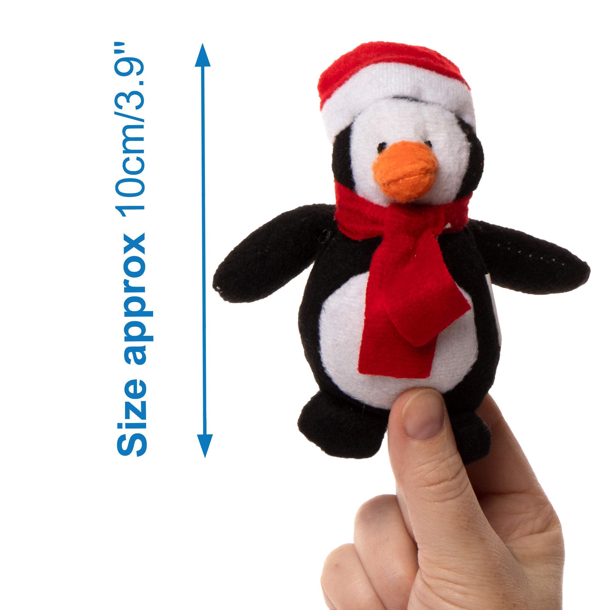 Baker Ross Christmas Bean Pals Cuddly Toys - 4 Assorted Plush Characters for Kids 3