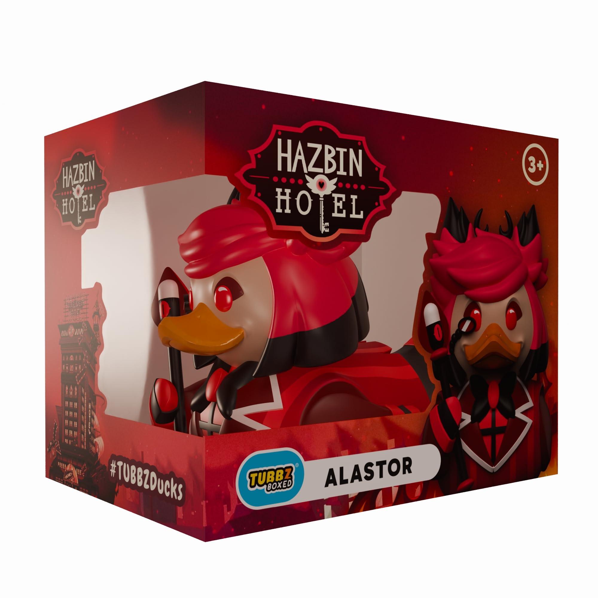 TUBBZ Alastor Cosplaying Rubber Duck Vinyl Figure | Hazbin Hotel Collectible 1