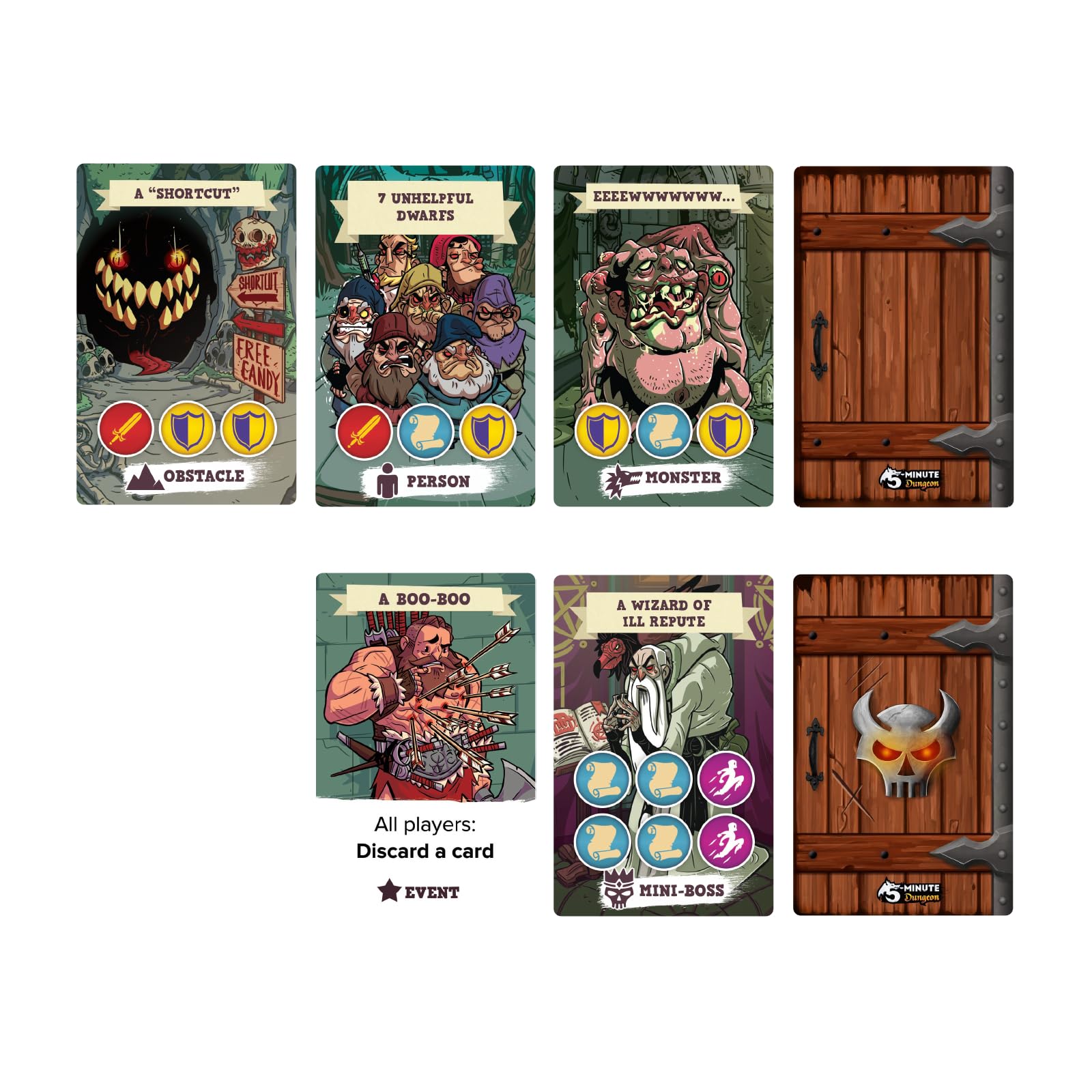 Asmodee 5 Minute Dungeon Card Game for 2-5 Players, Ages 8+