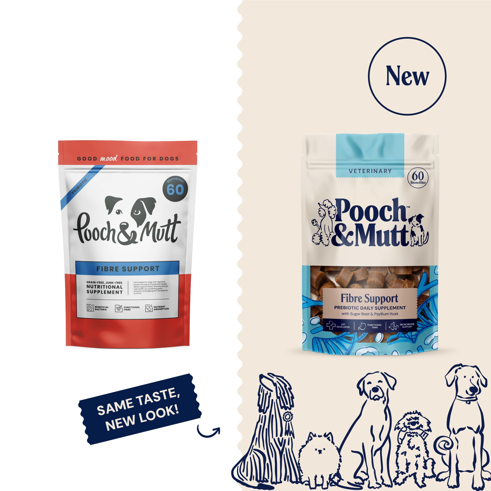 Pooch & Mutt Fibre Support Supplement for Dogs - Supports Gut Health & Digestion | 180g 2