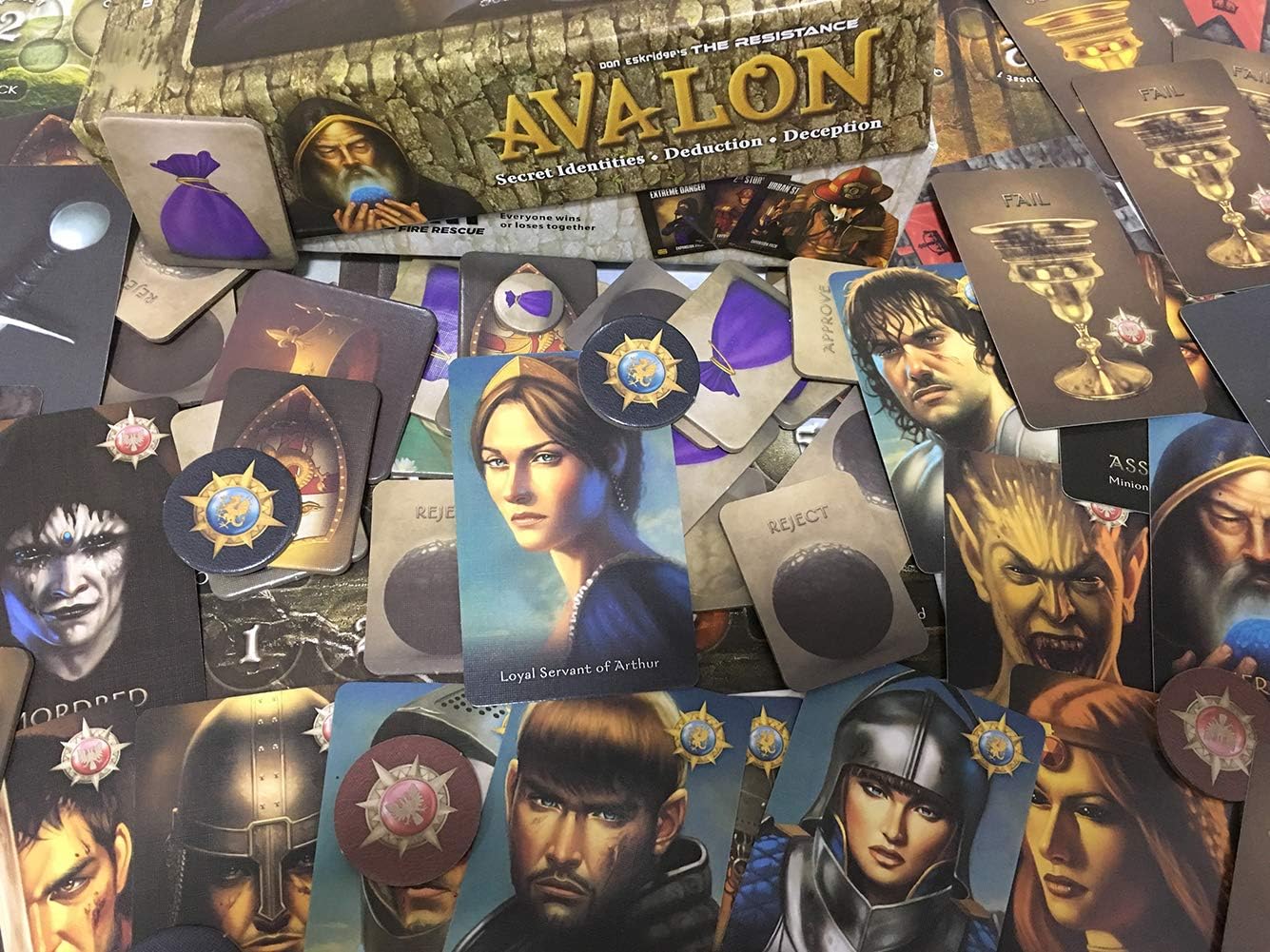 Indie Boards and Cards The Resistance: Avalon Dedicated Deck Card Game | Ages 13+ | 5-10 Players | 30 Min
