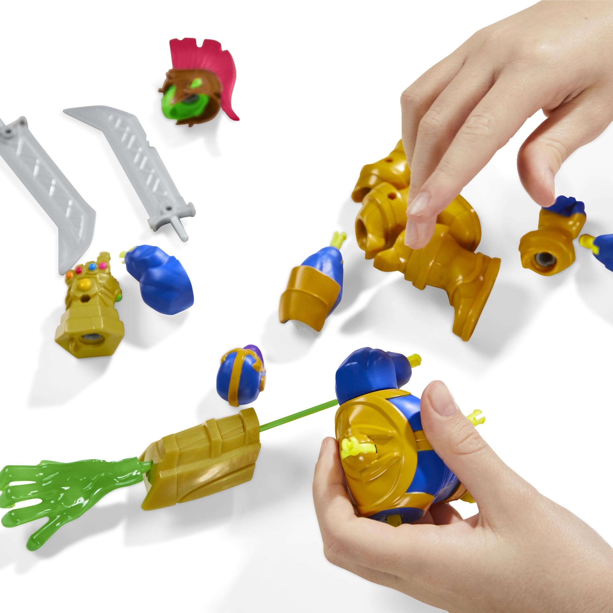 Marvel MixMashers Thanos Deluxe Action Figure - Interchangeable Parts | 9 Points of Articulation 3