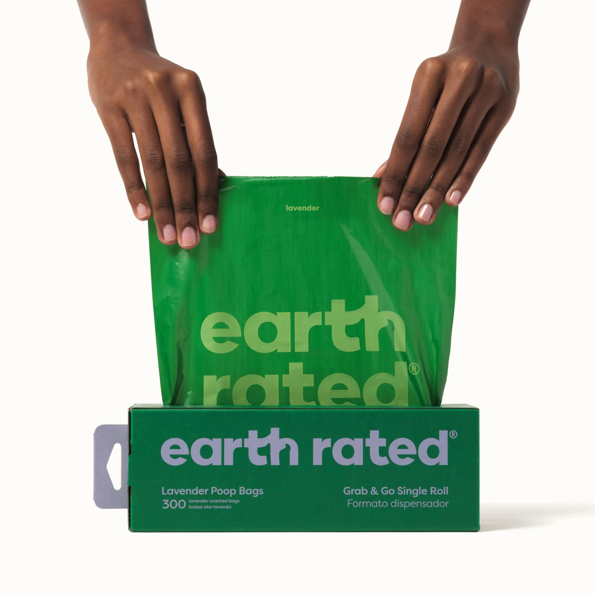 Earth Rated Dog Waste Bags - 300 Count Lavender Scented Roll | Recycled Plastic 3