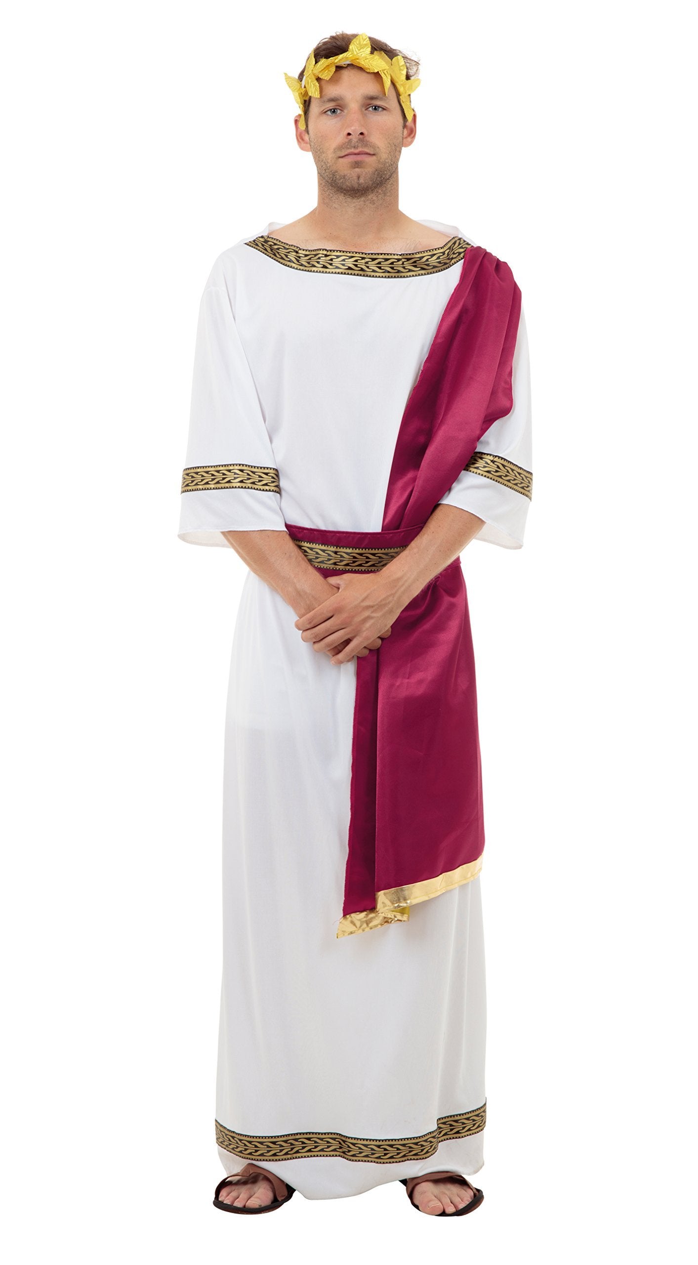 Bristol Novelty Ancient Greek God Costume Set - Toga, Headband, Belt | One Size 3