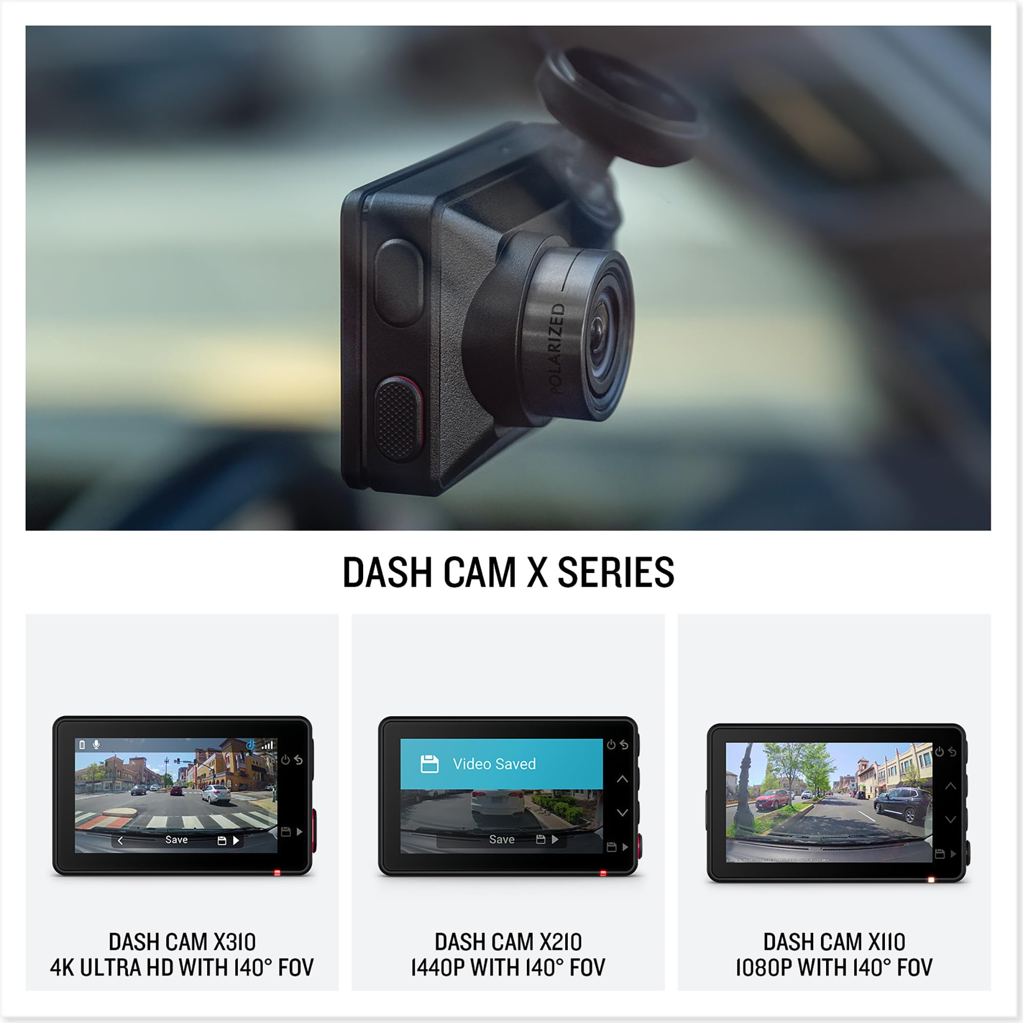 Garmin Dash Cam X310 - 4K Video, 140-Degree Field of View, Voice Controlled, Built-in GPS 6