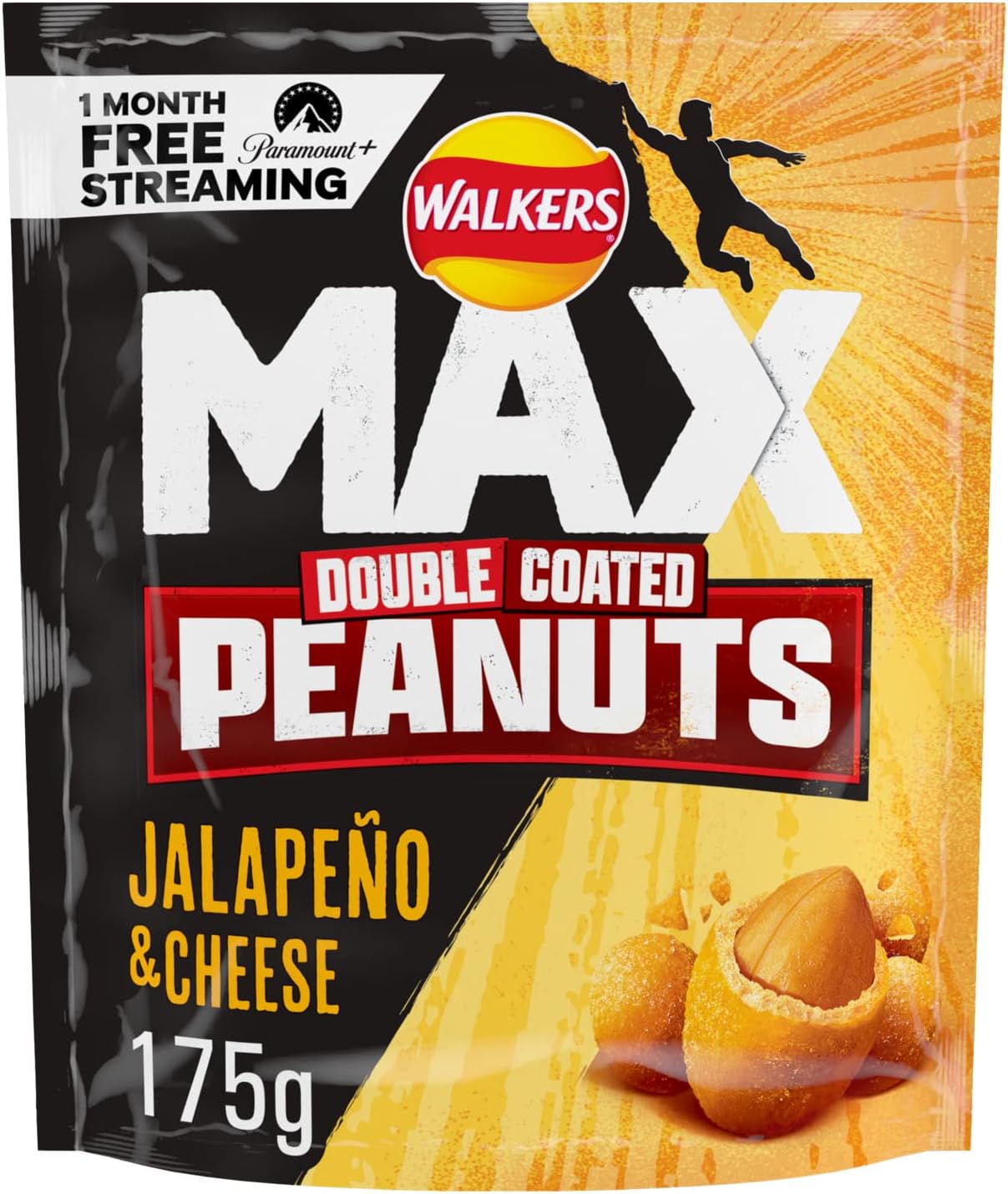 Walkers Max Strong Jalapeño & Cheese Double Coated Peanuts 175g 4