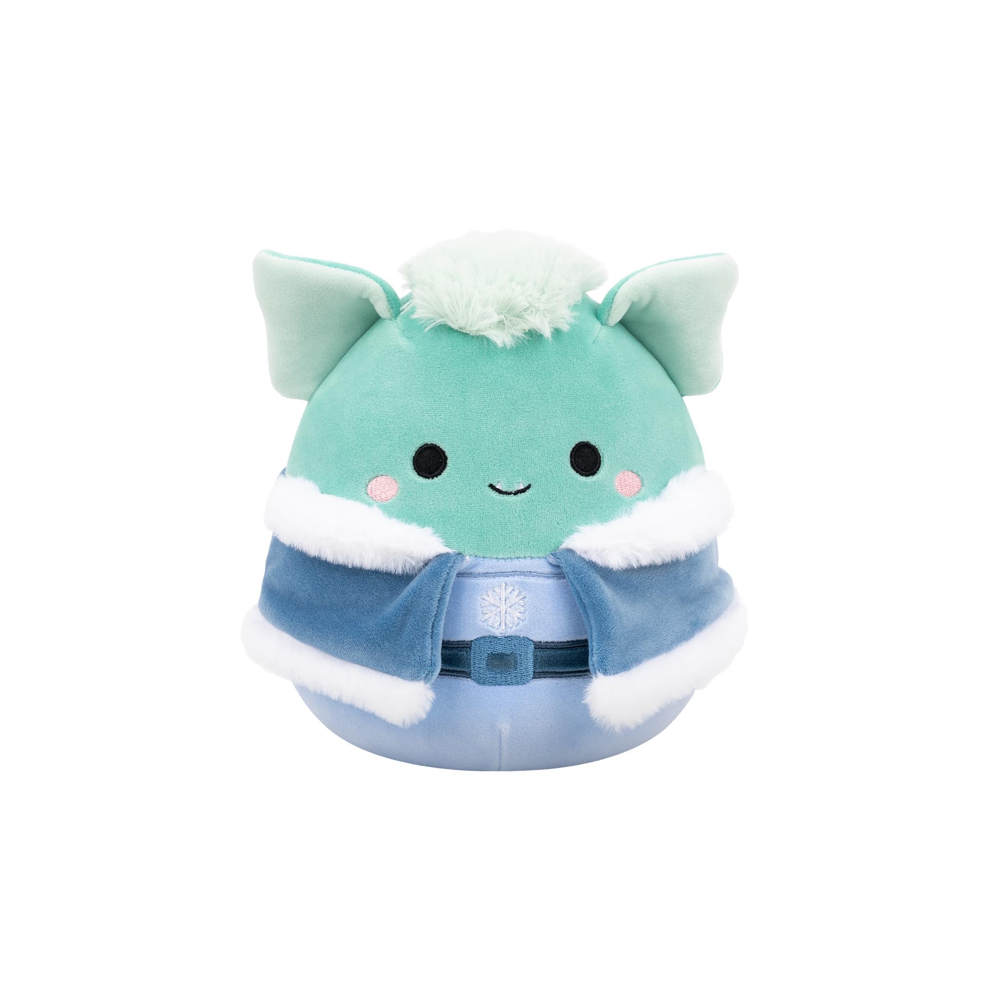 Squishmallows 7.5-Inch Troye the Teal Troll in Winter Outfit Plush - Ages 3+ 8