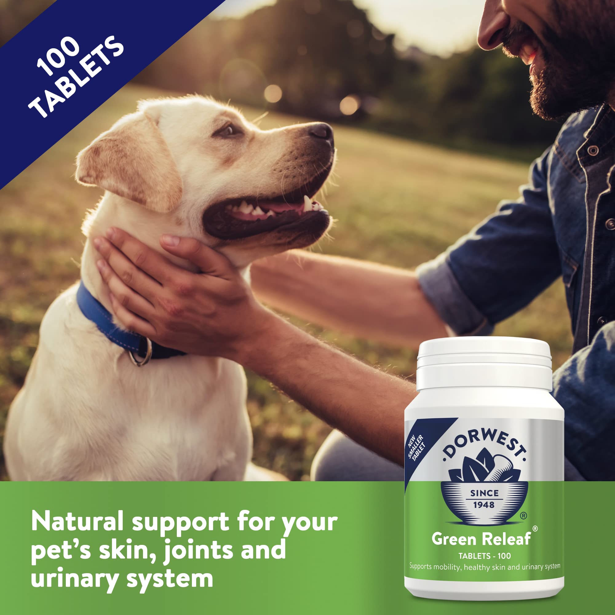 DORWEST HERBS Green Releaf Tablets for Dogs & Cats - Joint, Skin & Urinary Support | 100 Count 2