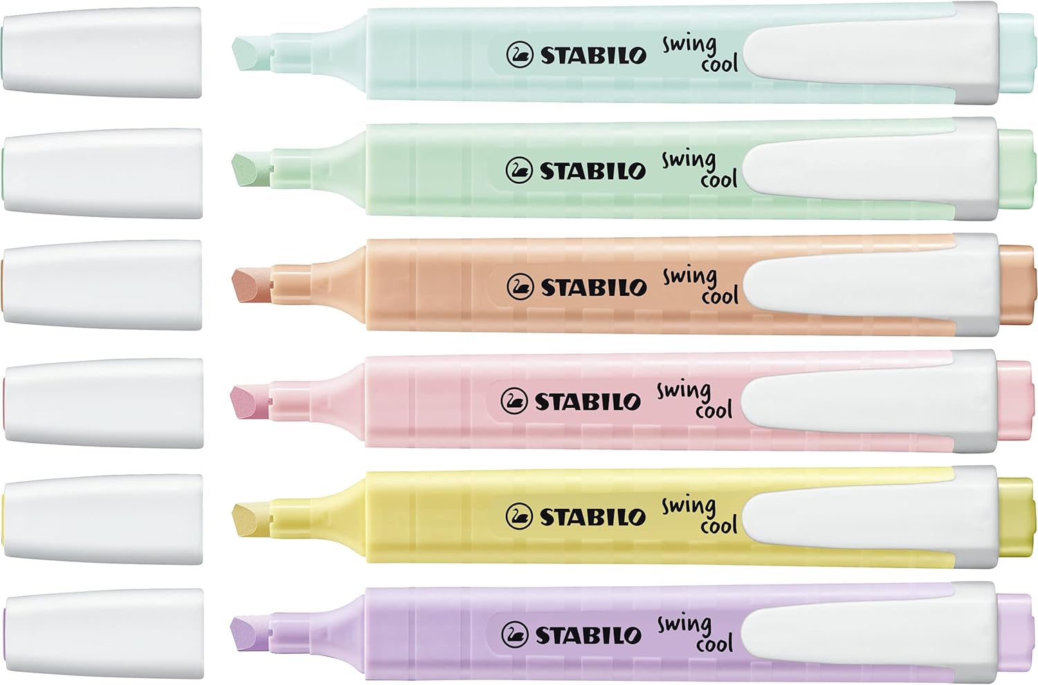 Highlighter - STABILO swing cool Pastel 6 Assorted Colours 6