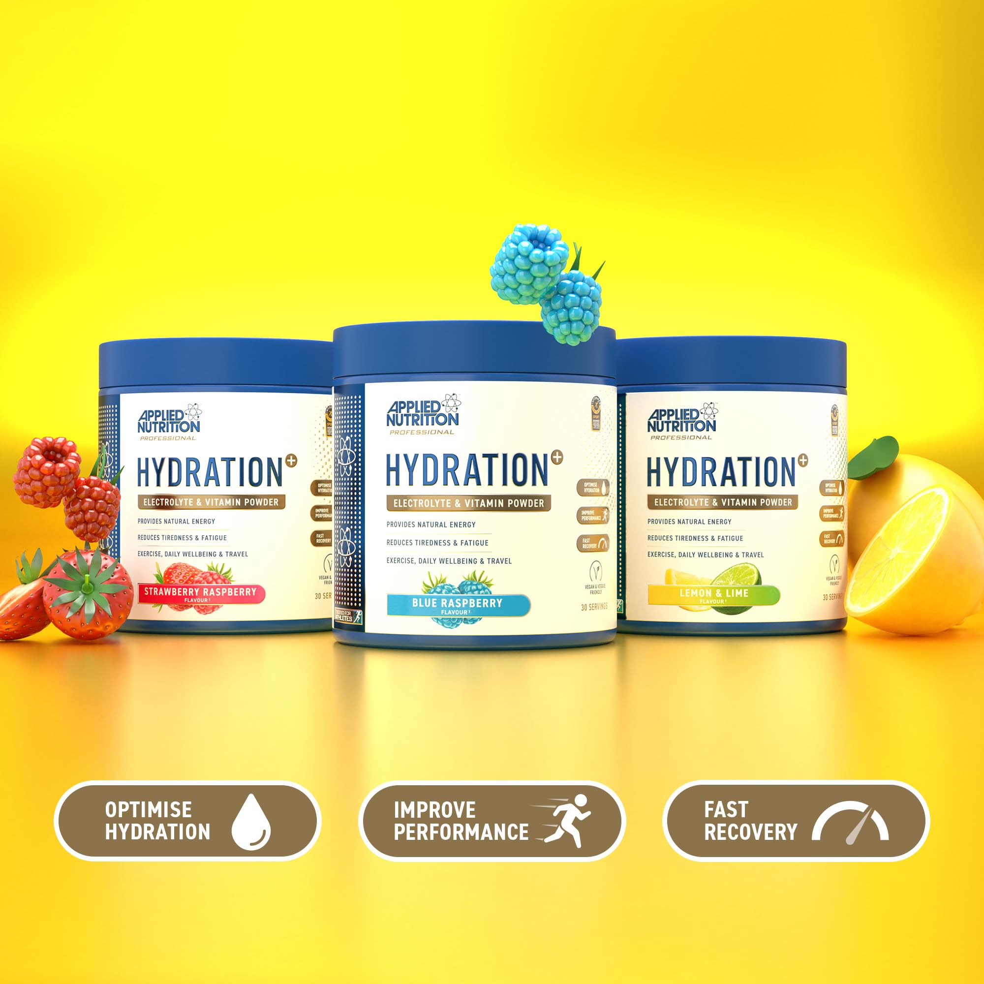 Applied Nutrition Hydration+ Electrolytes and Vitamin Powder Sugar-Free | 240g Tub | Vegan, Halal 4