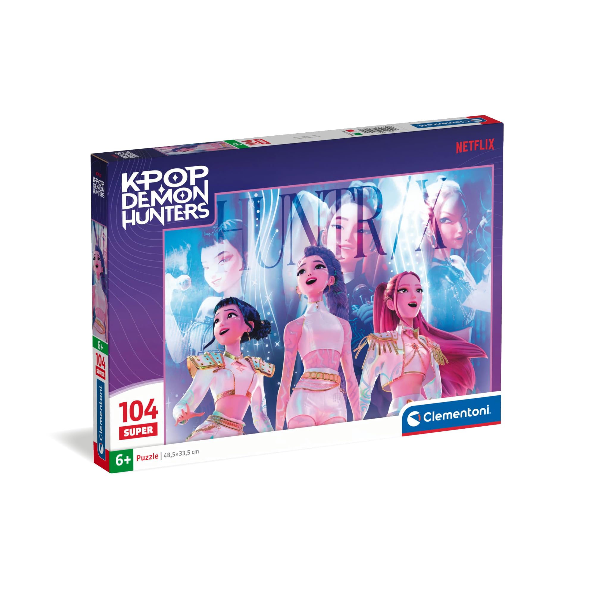 Clementoni KPOP Demon Hunters Super Puzzle - 104 Pieces | 48.5 x 33.5 cm Finished Size | Ages 6+ 1