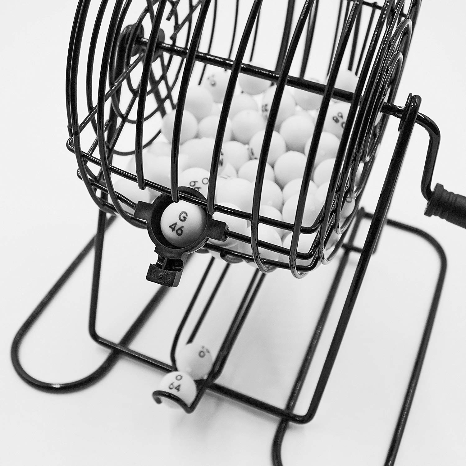 Global Gizmos 50690 Traditional Bingo Set - Includes Cage, 75 Balls, 18 Cards, 150 Markers | Family Game