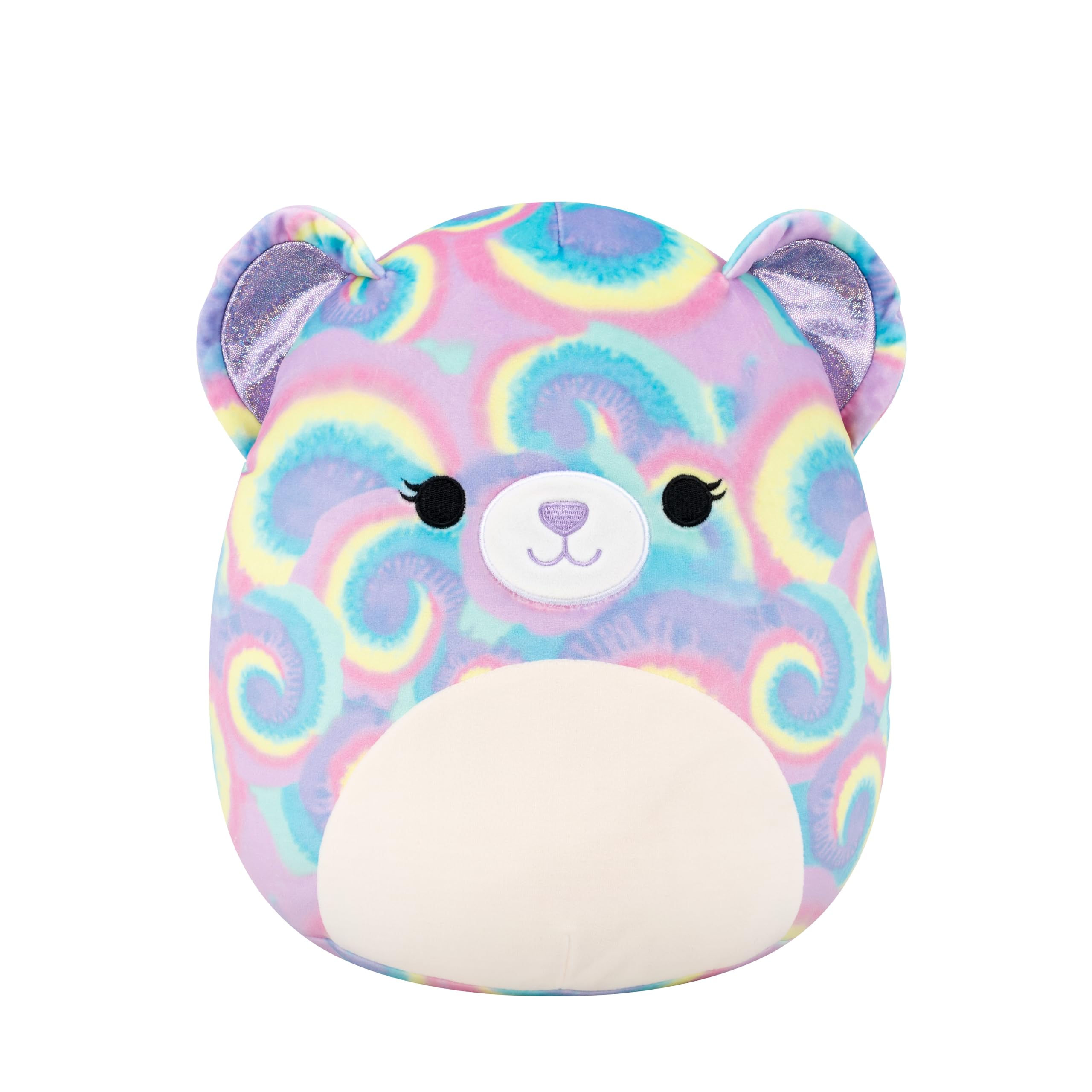 Squishmallows 12-Inch Jonessa the Psychedelic Tie-Dye Bear Plush Toy - Soft Stuffed Animal for Kids 3 Years and Up 6