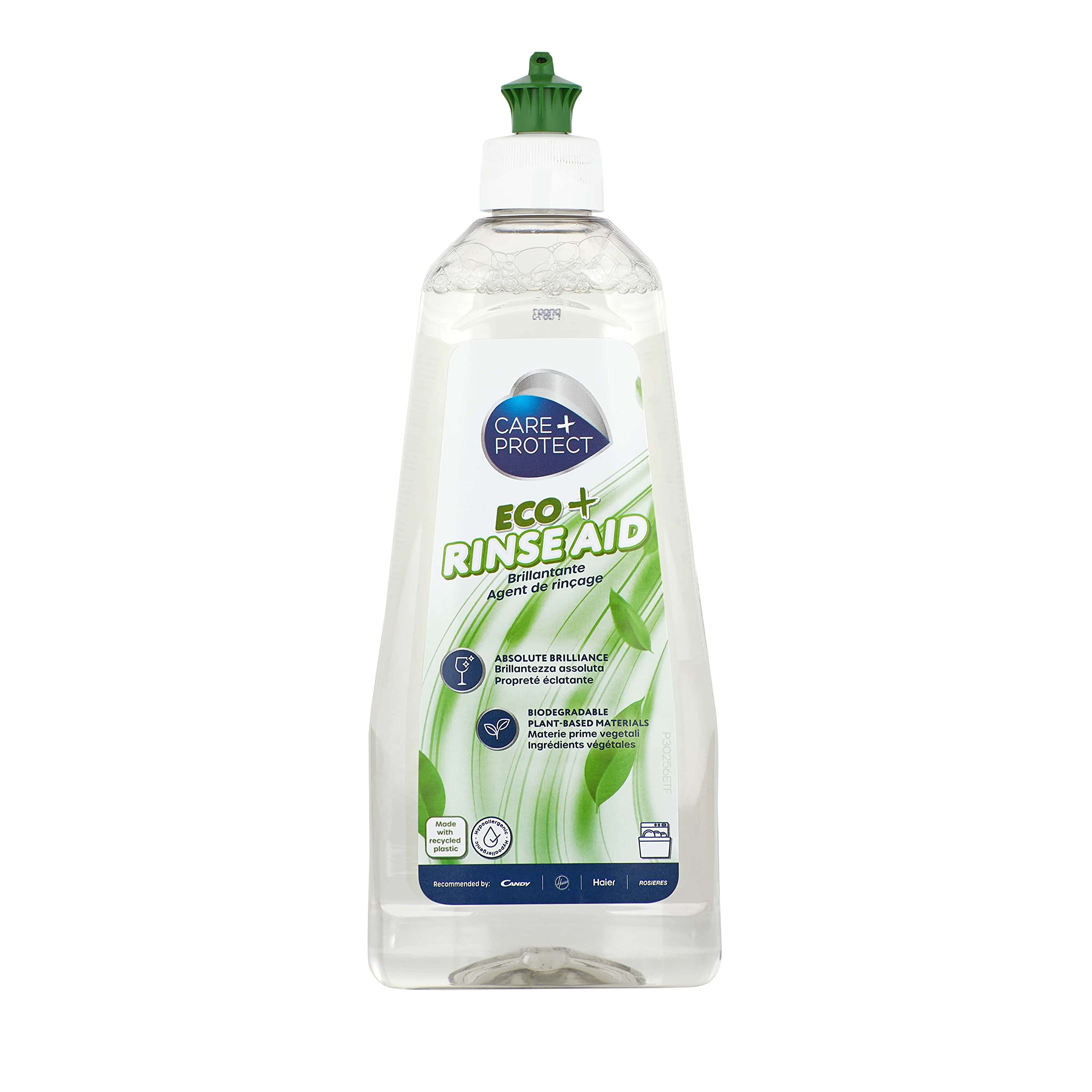CARE + PROTECT ECO+ Rinse Aid for All Dishwashers - Hypoallergenic, Unscented, 500 ml 1
