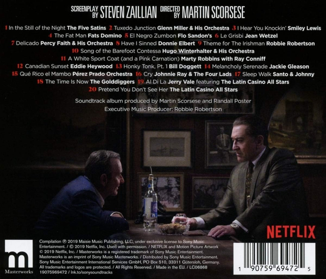 The Irishman (Original Motion Picture Soundtrack) by Seann Sara Sella - Masterworks