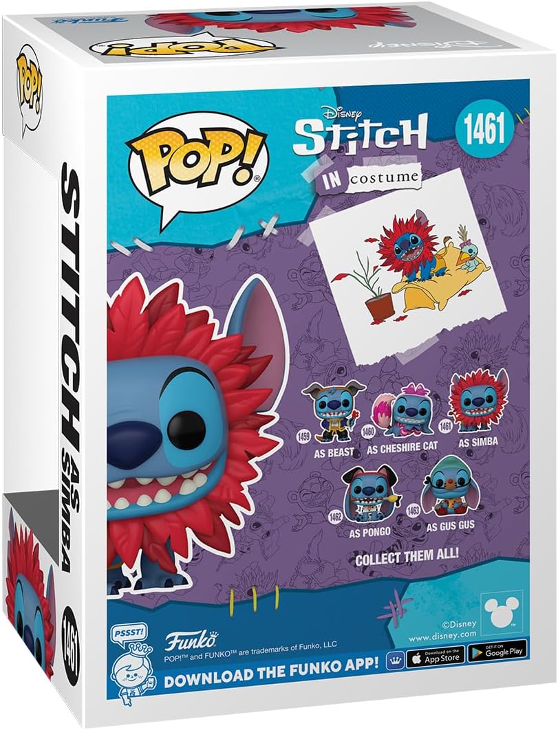 Funko Pop! Disney Lilo and Stitch - Stitch as Simba Vinyl Figure (75164)