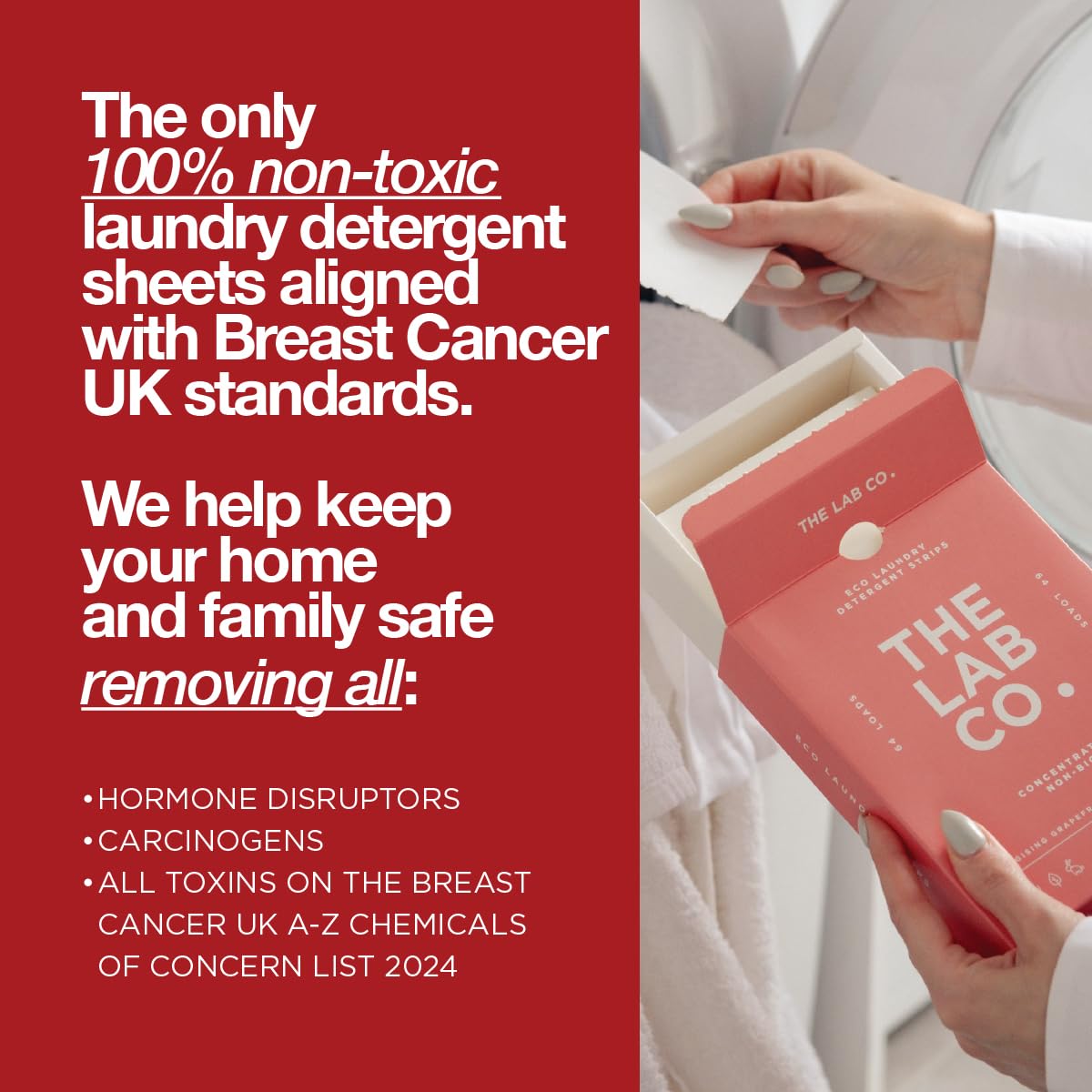 The Lab Co. Laundry Detergent Sheets | Eco Ultra-Concentrate | Energising Scent | 64 Count 3
