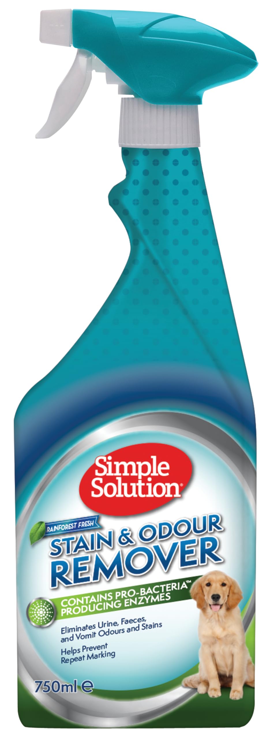 Simple Solution Pet Stain and Odour Remover Spray - Rainforest Fresh Scent, 750ml