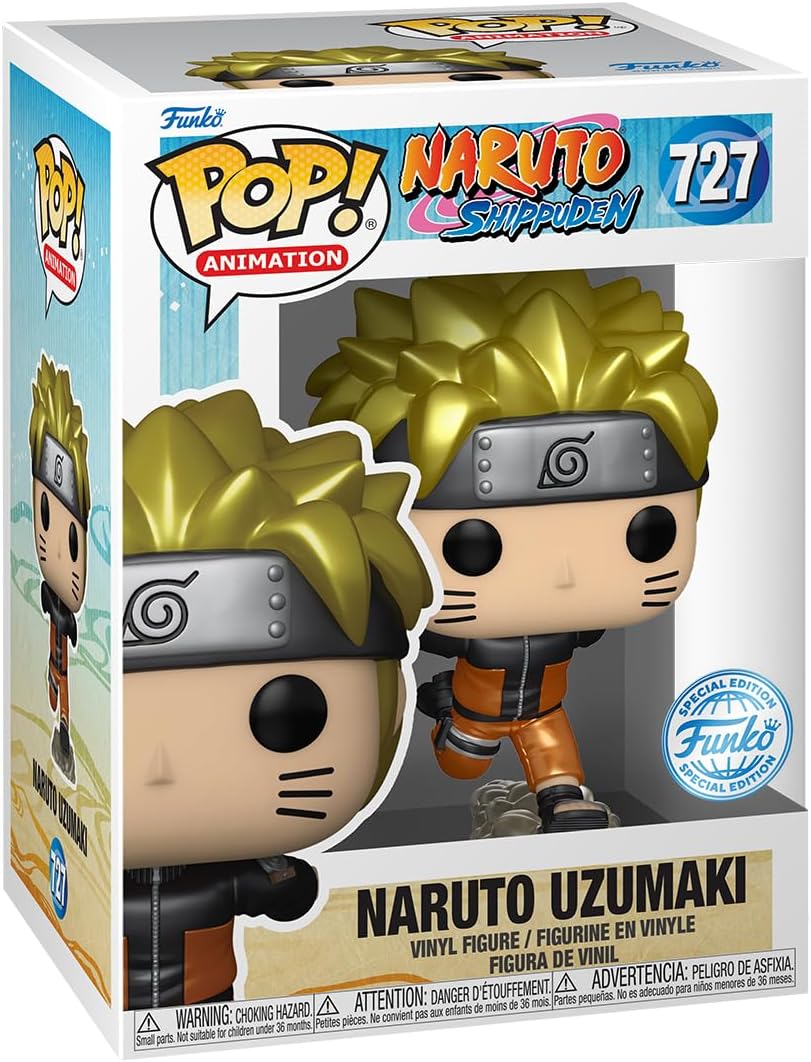 Funko Loungefly POP! &amp; T-Shirt: Naruto Run – Naruto Run Run – Metallic – S – T-Shirt