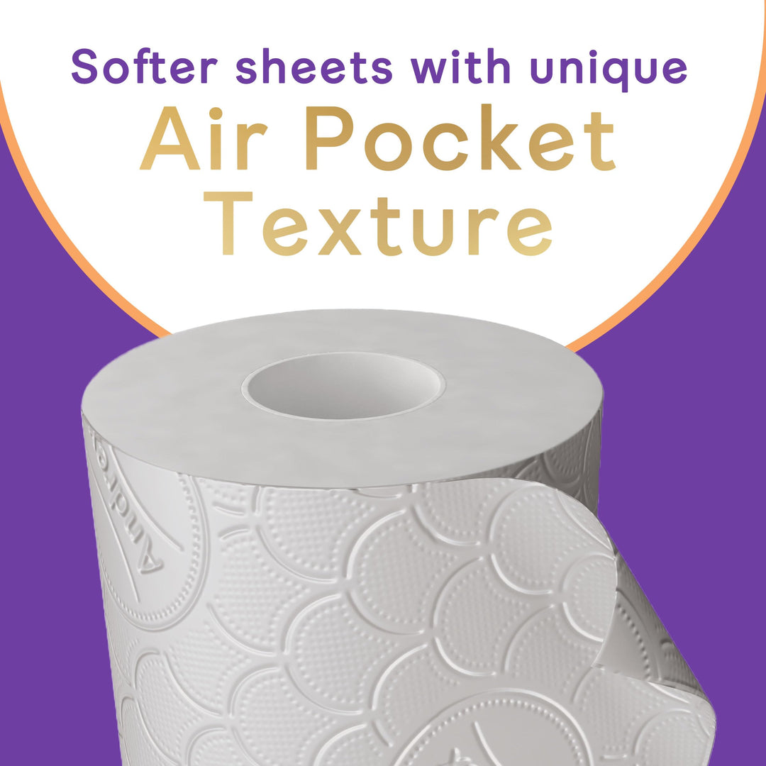 Andrex Ultimate Quilts Toilet Paper 9 Rolls - Air Pocket Technology for Soft, Comfortable Clean