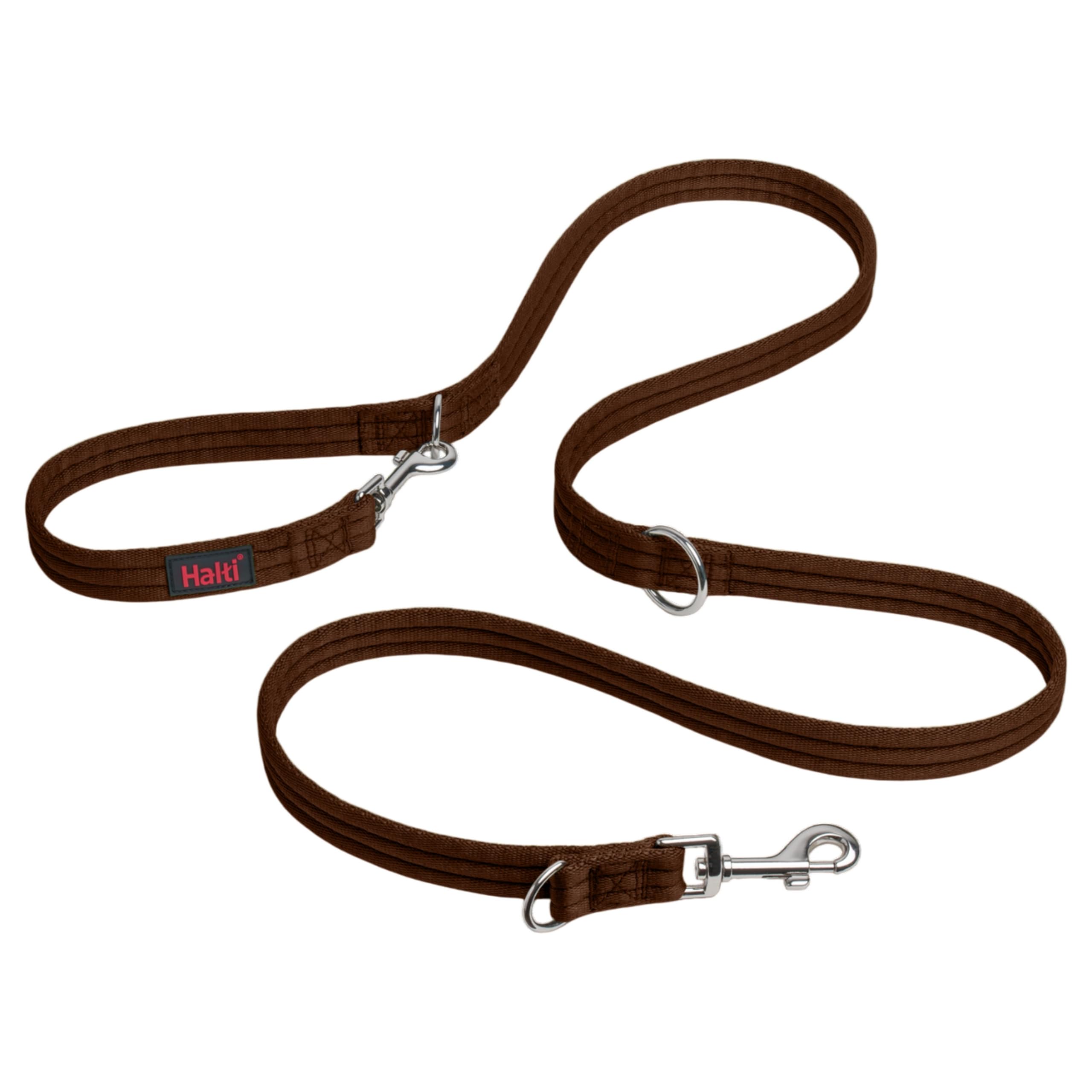 Halti Double Lead - Multifunctional Training Lead for Dogs | Size Small | Deep Walnut 1