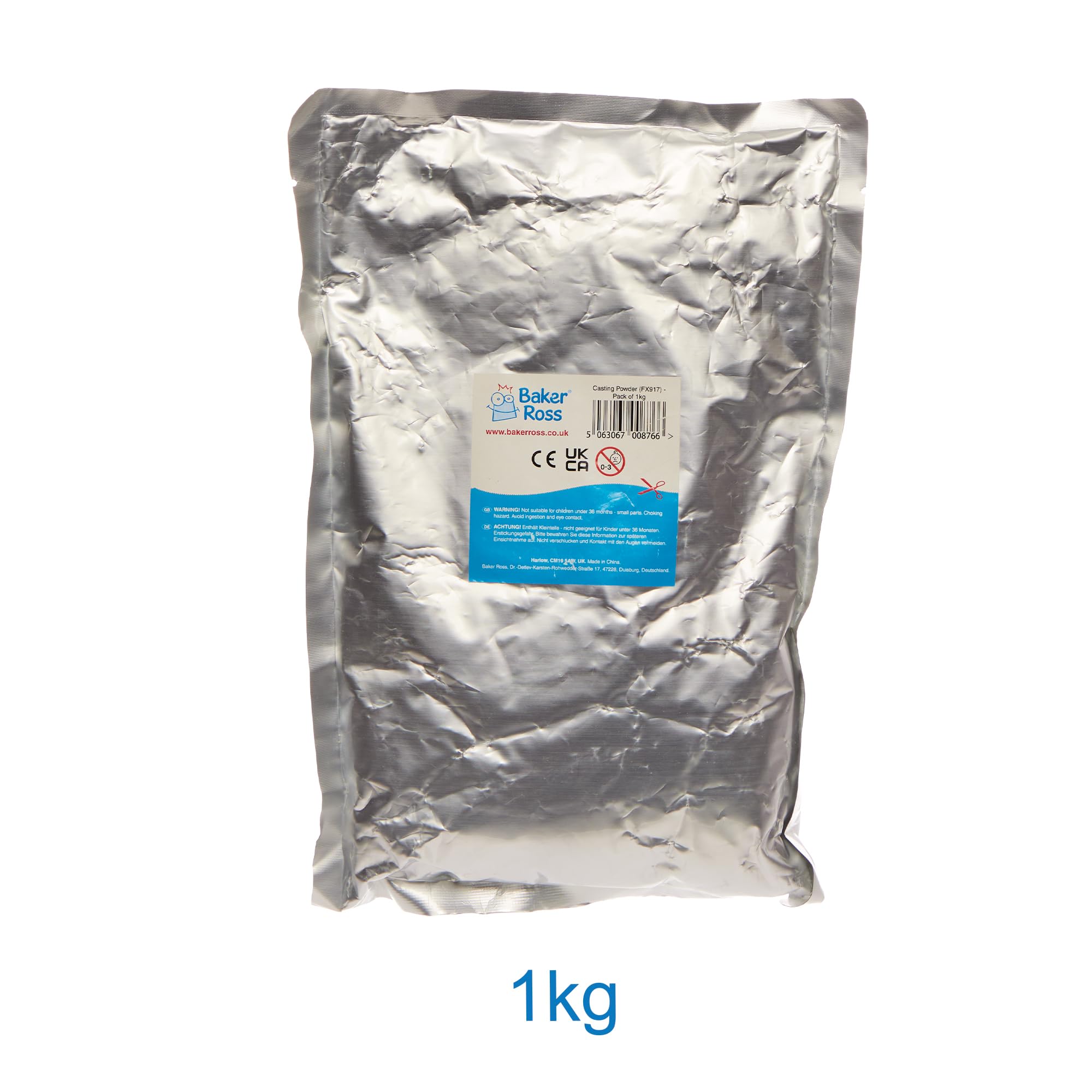 Baker Ross FX917 Casting Powder - 1kg for Moulds, Keepsakes, and Models 3
