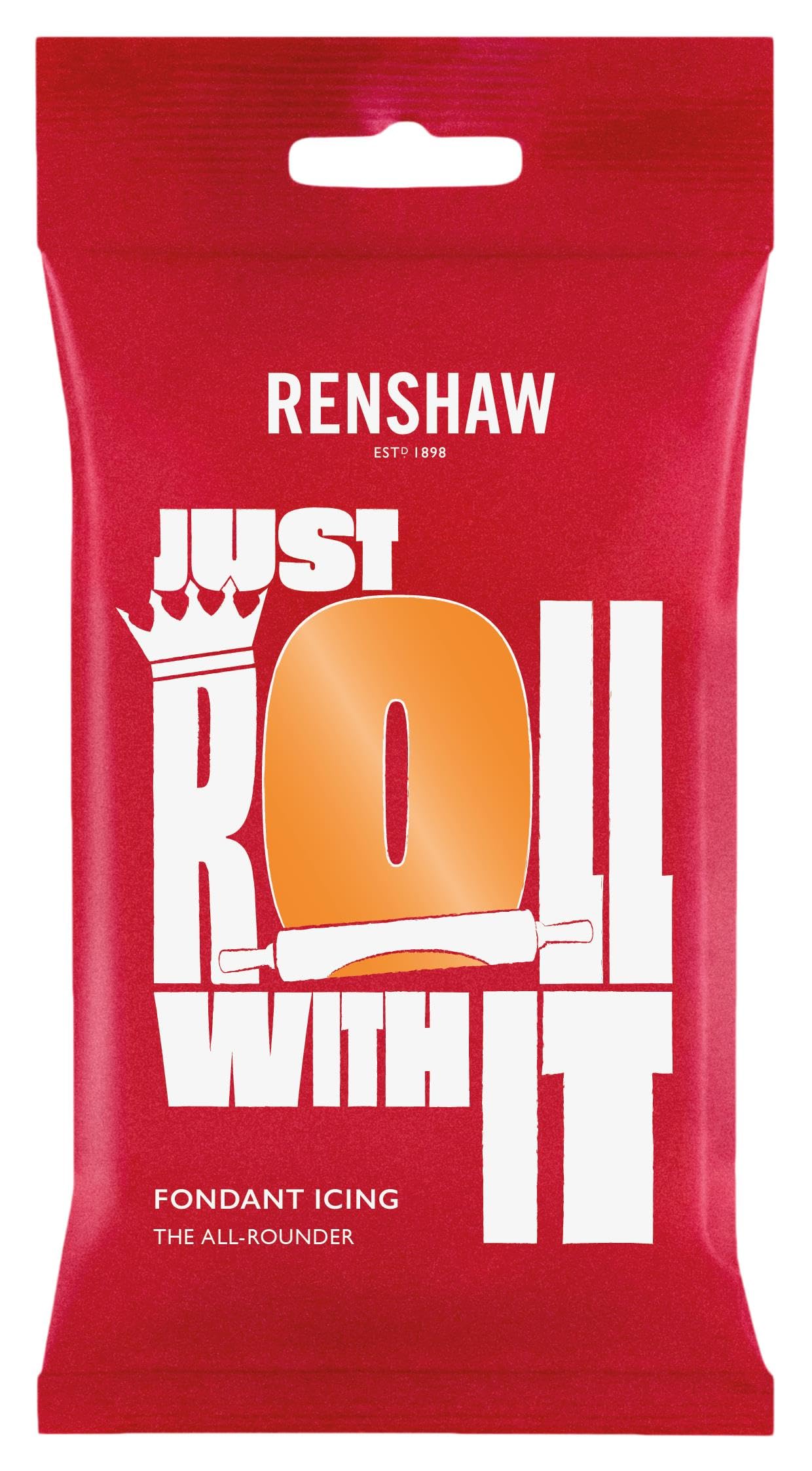 Renshaw Just Roll With It Fondant Icing - Tiger Orange | 250 g