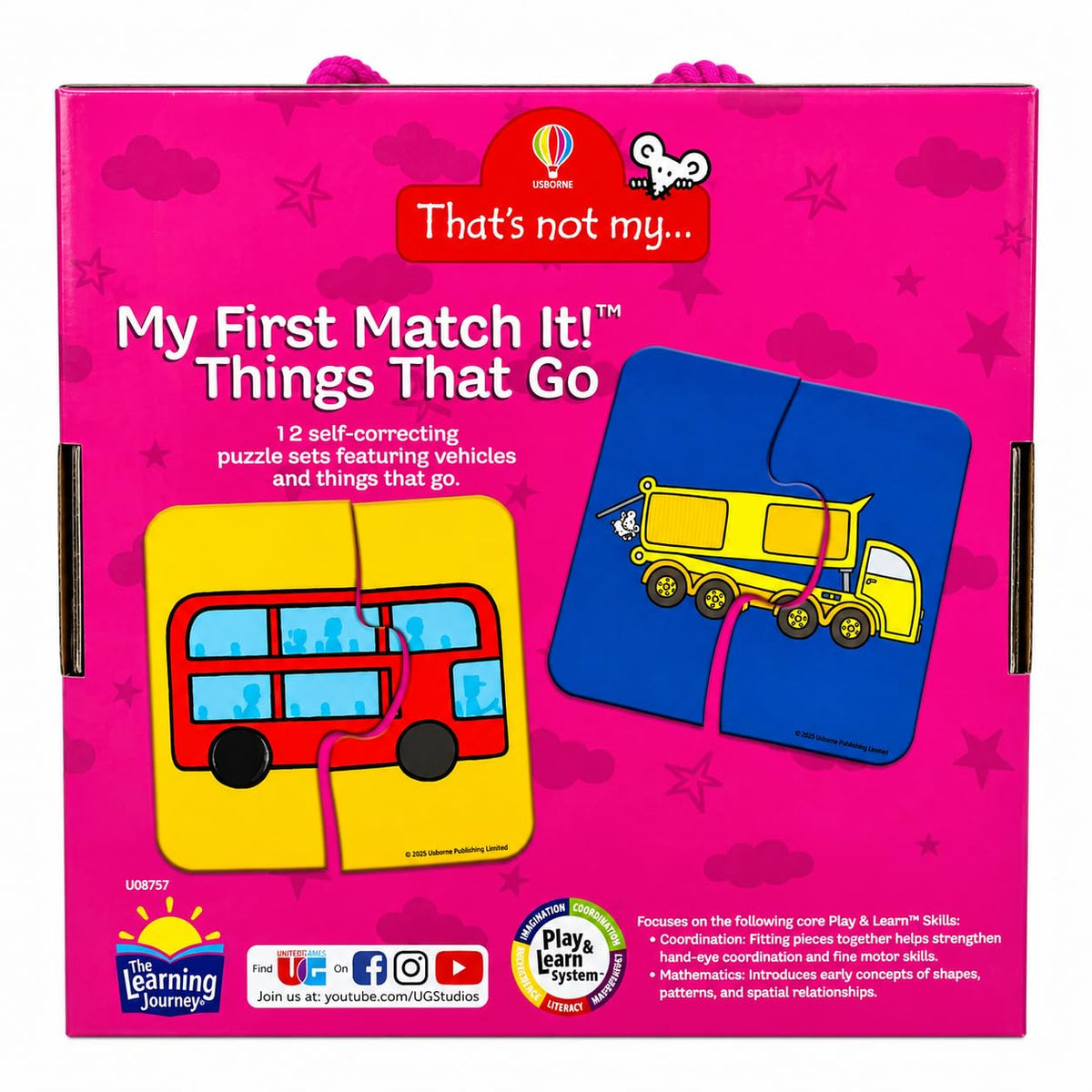 Paul Lamond That's Not My... First Match It! Things That Go Jigsaw Puzzle - 18 Months+