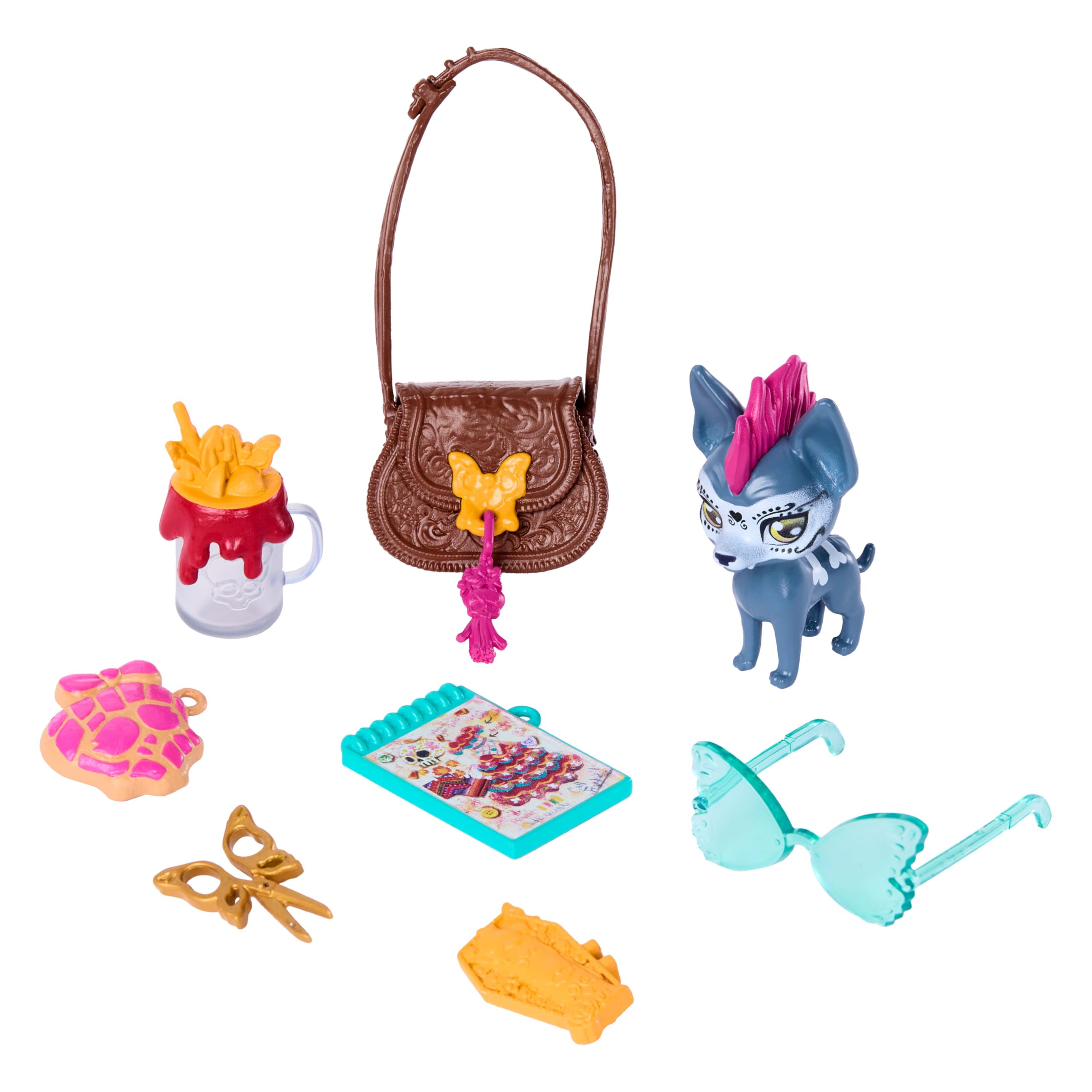 Monster High Skelita Calaveras Doll - Colorful Papel Picado Dress with Pet & Accessories 3