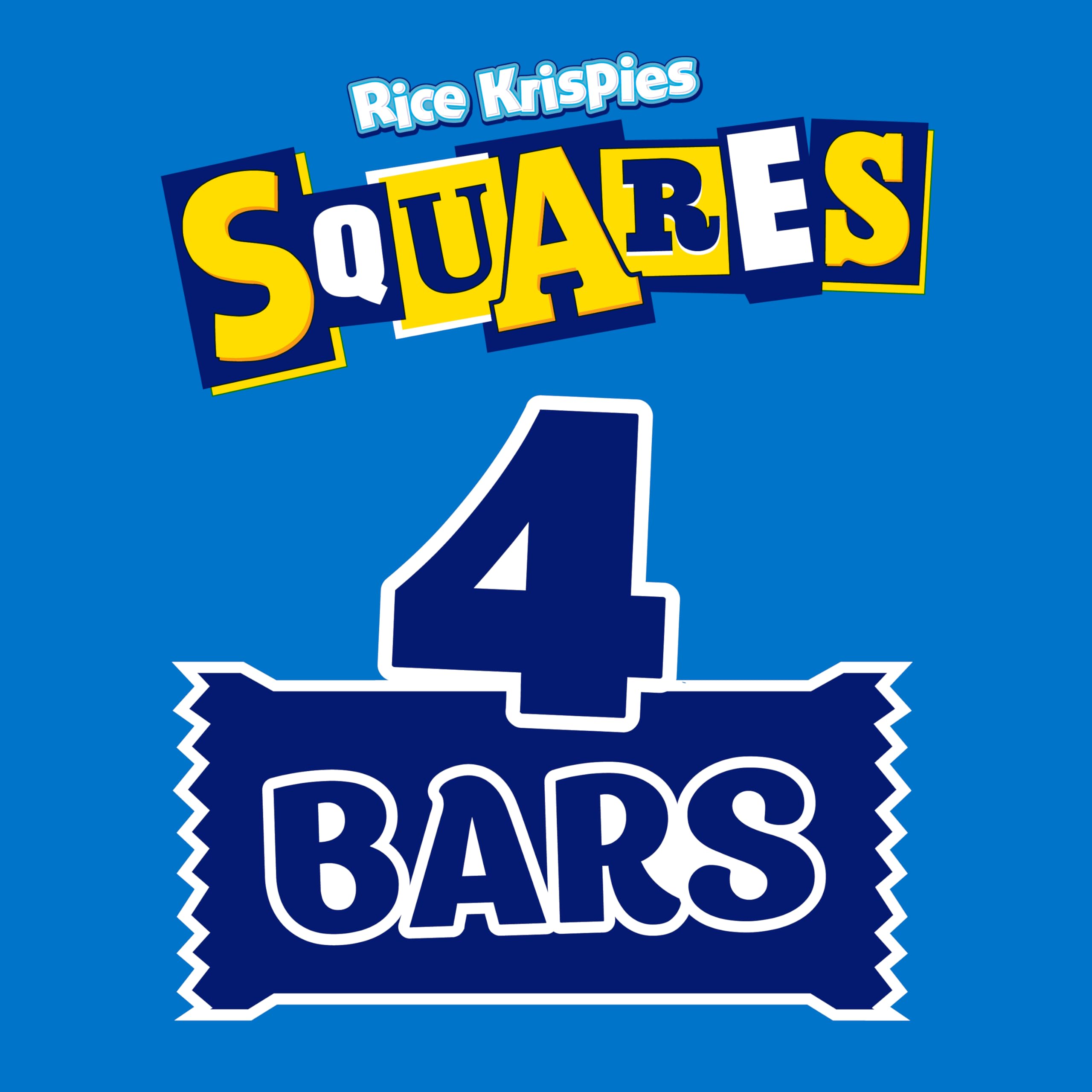 Kellogg's Rice Krispies Squares Marshmallow Snack Bars - Crispy Rice Cereal Treat | 4 x 28g Pack 3