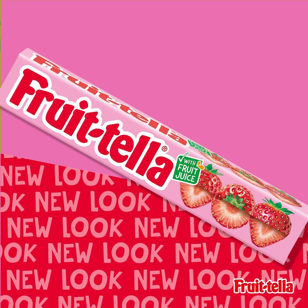 Fruittella Simply Strawberry Soft Chews - Vegan, Gluten-Free Fruit Flavoured Party Sweets