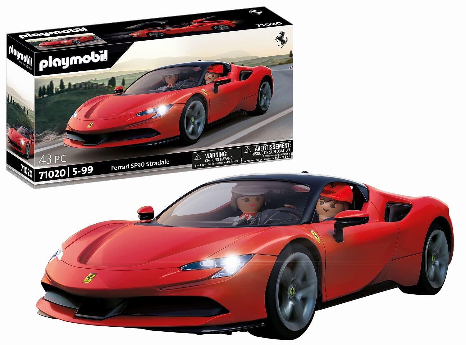 Playmobil Ferrari SF90 Stradale Supercar Playset | 43 Pieces | Ages 5+