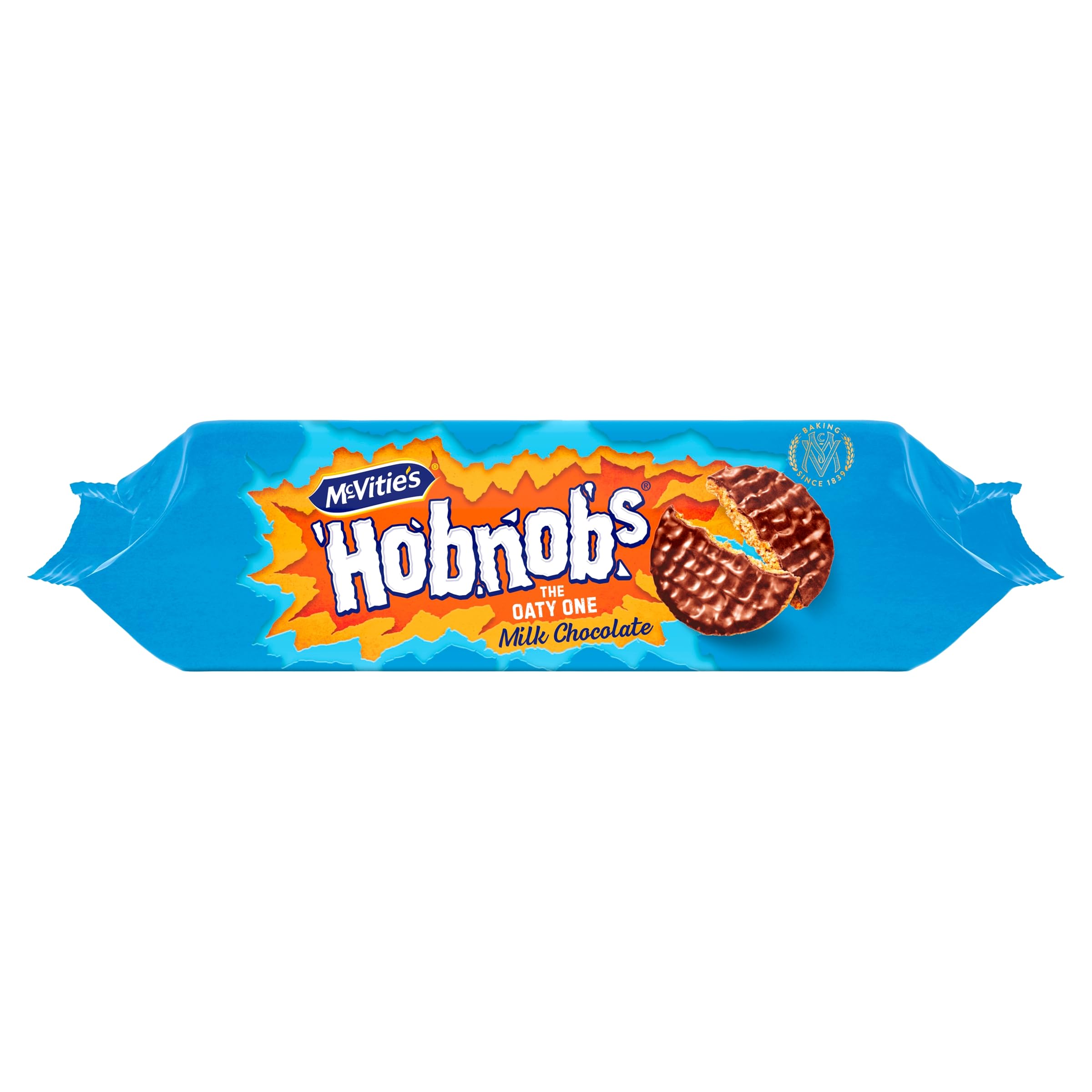 McVitie's Hobnobs Milk Chocolate Biscuits - Crunchy Oat Base | 431g Pack 6