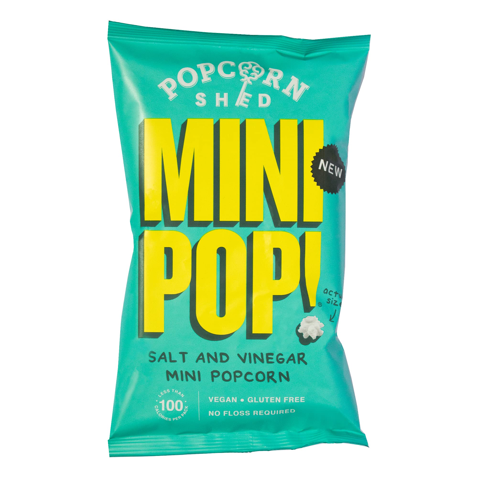 Popcorn Shed MiniPop! Salt & Vinegar Flavour Vegan Popcorn Snack 1