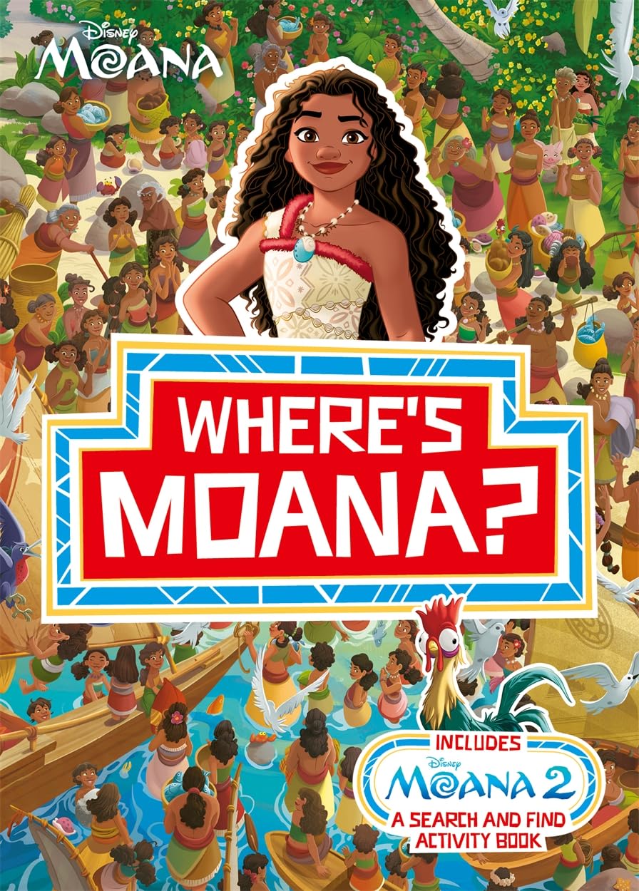 Studio Press Where's Moana?: A Disney Moana Search and Find Activity Book | Ages 5+ | 40 Pages