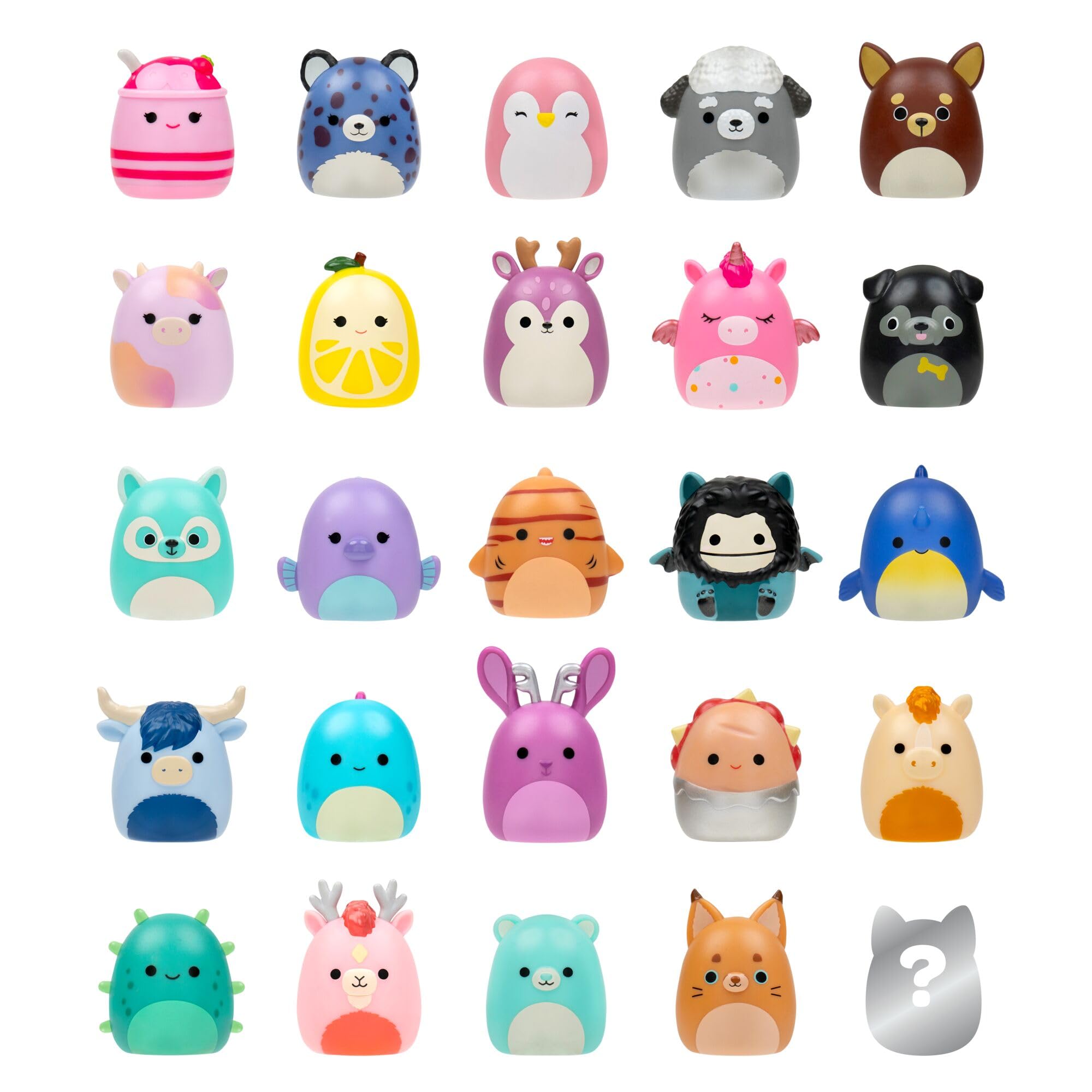 Squish-a-longs Mini-Squish 25-Pack (Wave 5, Style 1) - (25) 1" Mini-Squish, 7