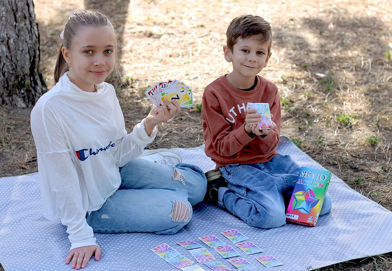 SKYJO Action Card Game - Action & Star Cards for Low Score Strategy | 2-8 Players, Ages 8+ 5