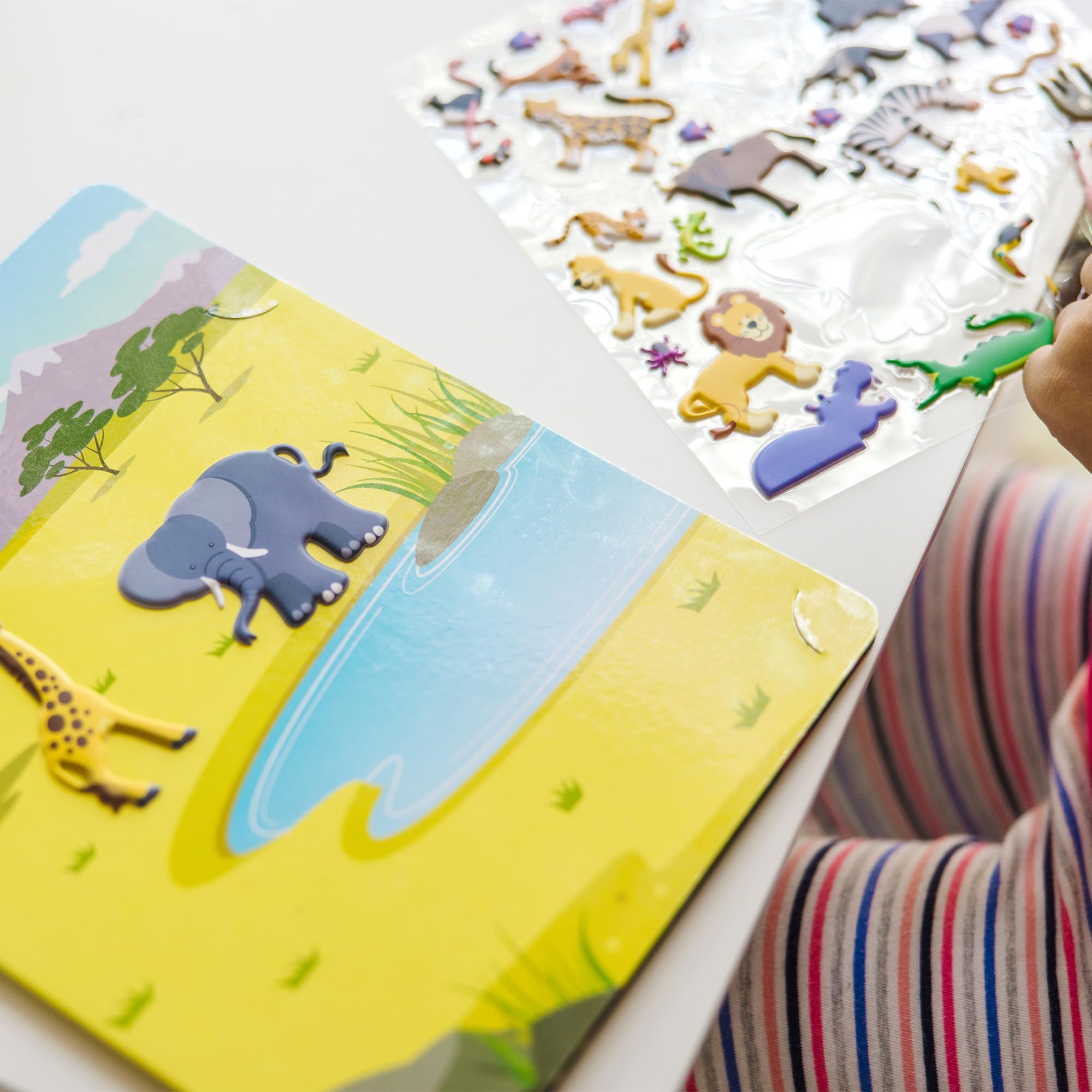 Melissa & Doug Puffy Sticker Play Set: Safari - 42 Reusable Stickers | Ages 4+ | FSC Certified 9