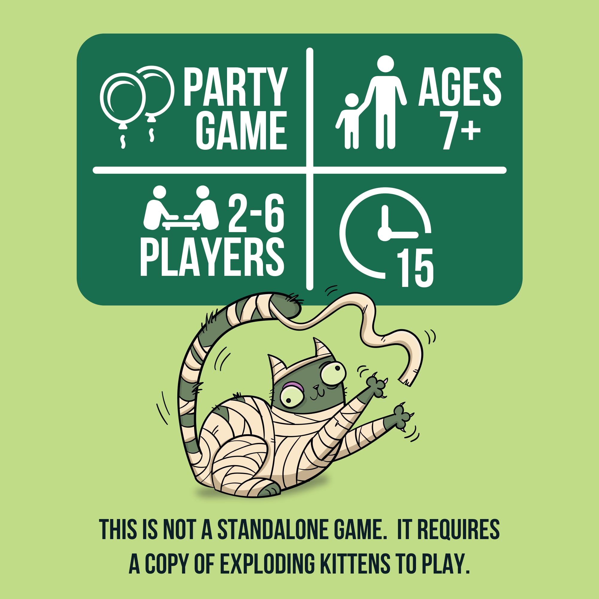 Exploding Kittens Zombie Kittens Expansion Pack | 2-5 Players | Ages 7+ 4