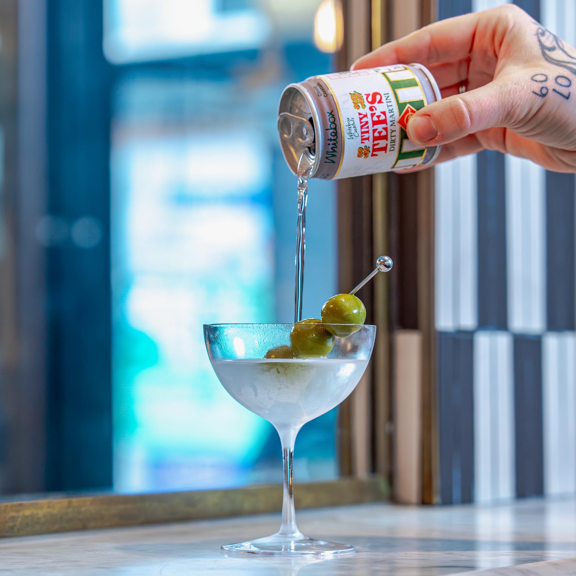 WHITEBOX COCKTAILS Single Serve Classic Tiny Tee's Dirty Martini — Case Of 3