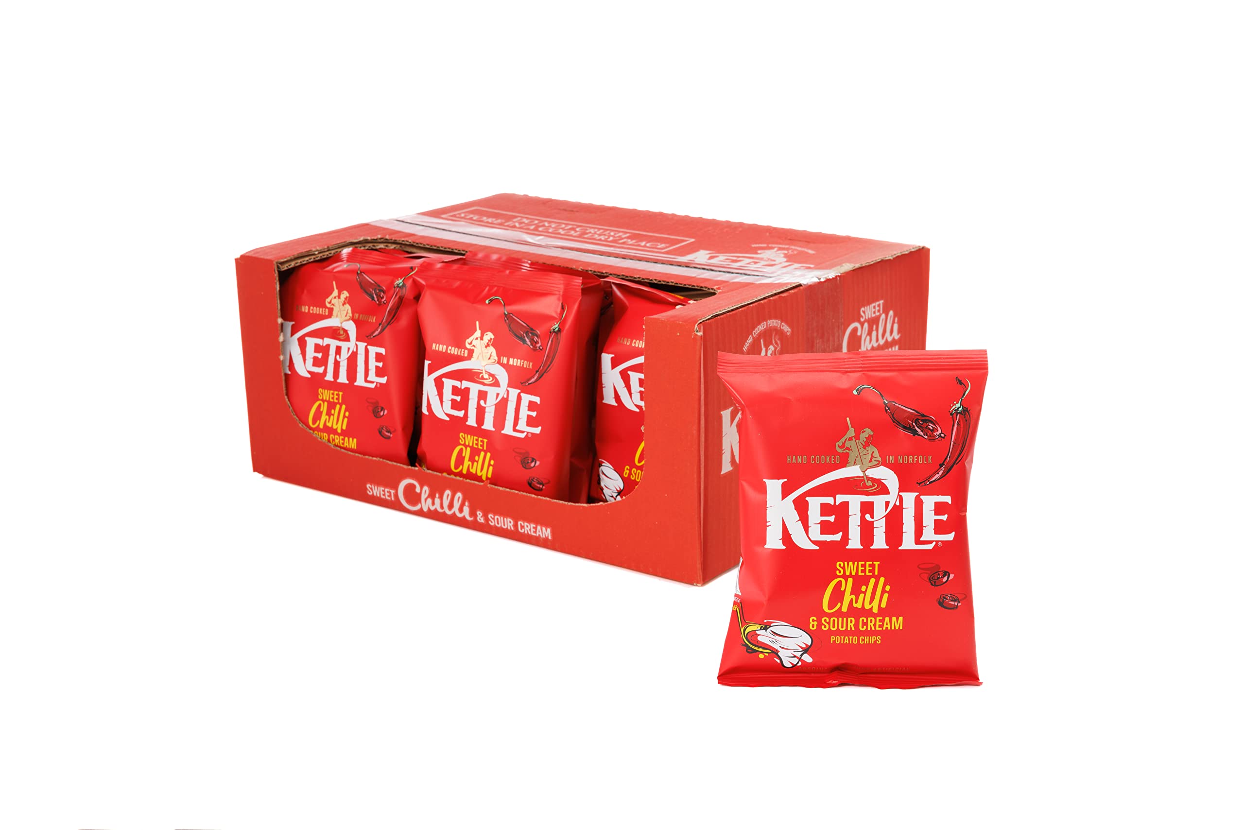Kettle Chips Sweet Chilli & Sour Cream Multipack Crisps | 18 x 40g Bags | 720g Total