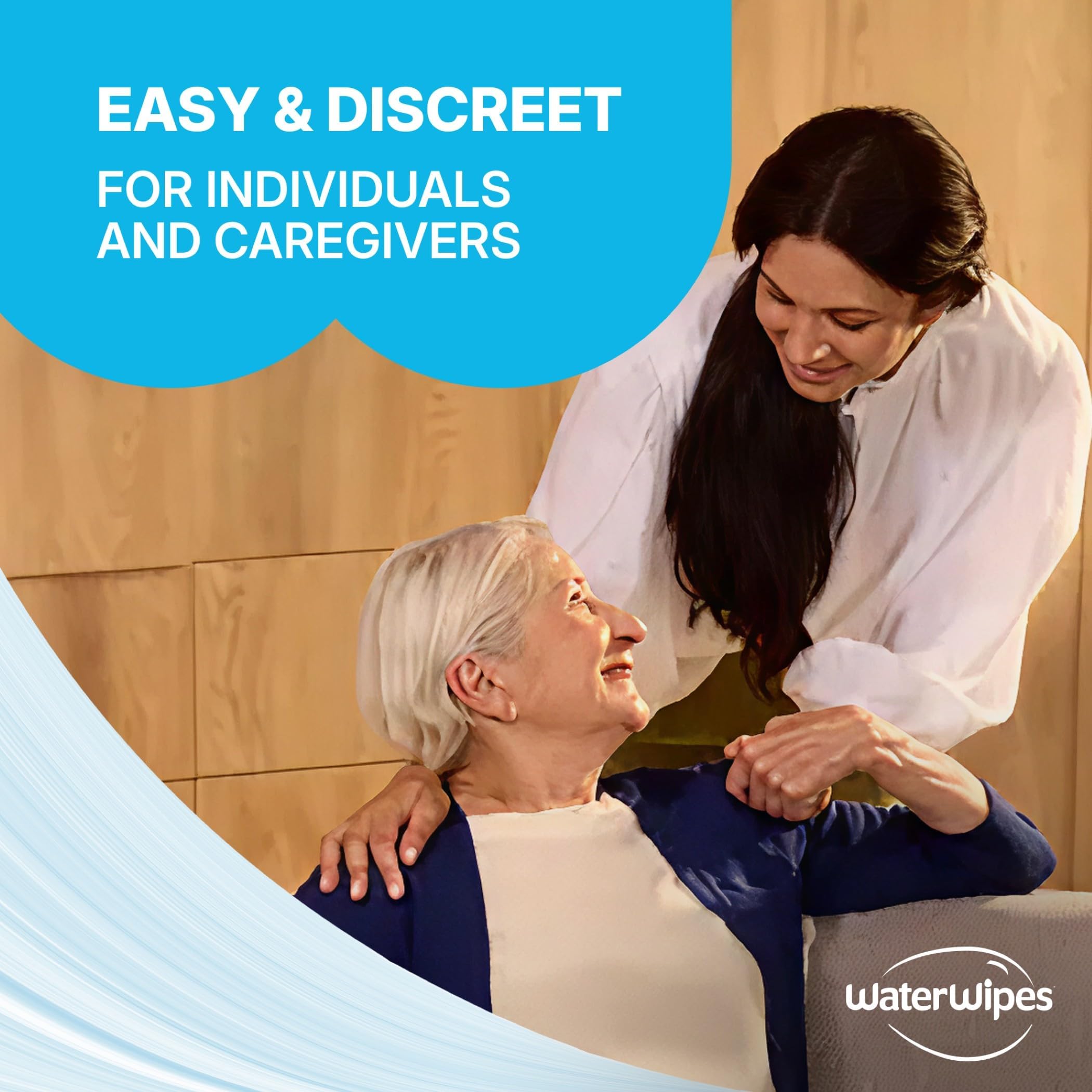 WaterWipes Sensitive+ Body & Intimate Cleansing Wipes - 99.9% Purified Water | 90 Count (Pack of 3) 4