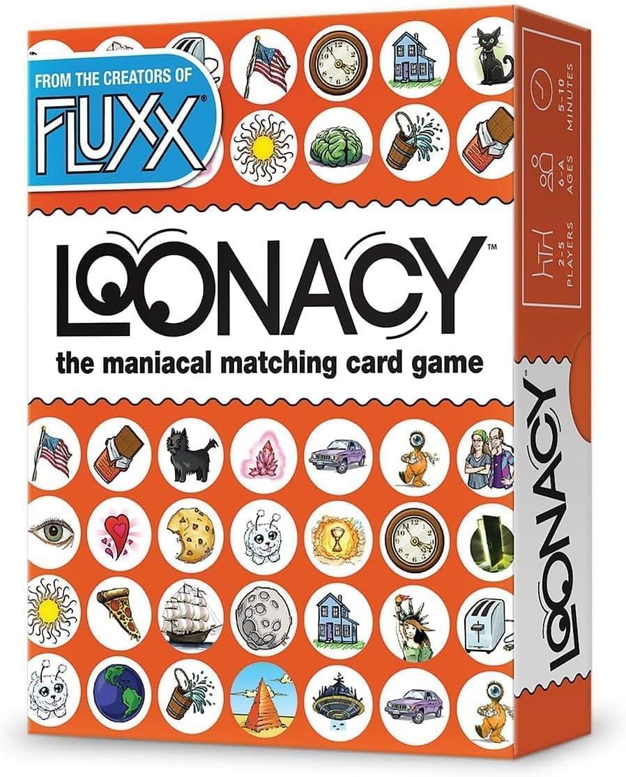 Looney Labs Loonacy Card Game - Maniacal Matching | Multicolor Cardstock | Portable