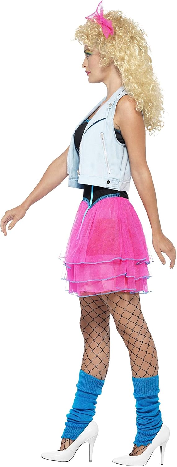 Smiffys 80s Wild Girl Costume - UK Size 12-14 (44447S)