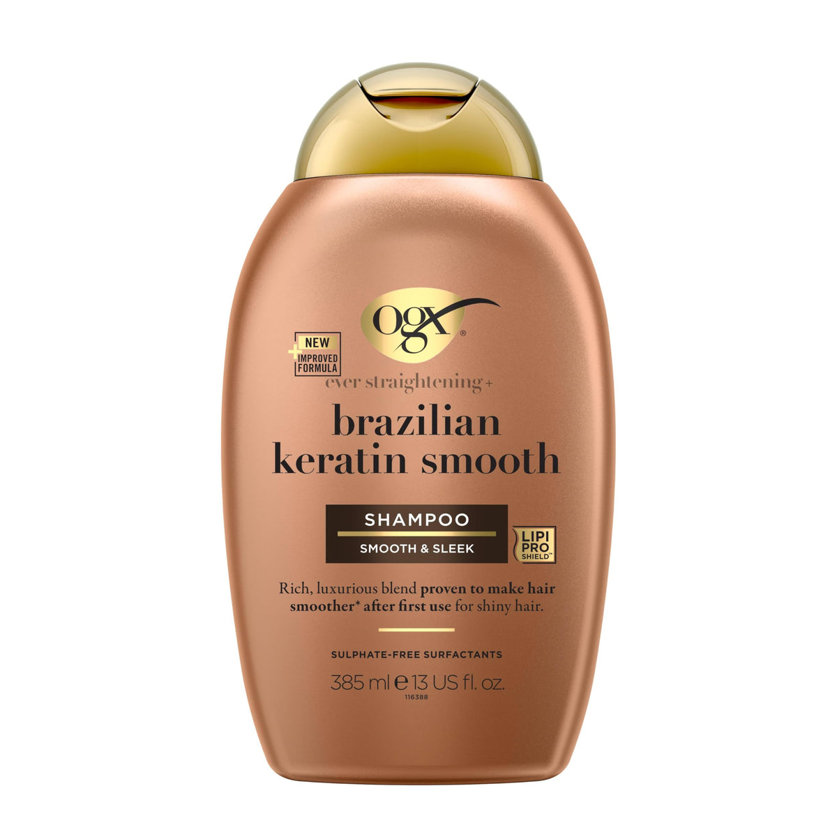 OGX Brazilian Keratin Smooth Shampoo - Smoothening, 385ml