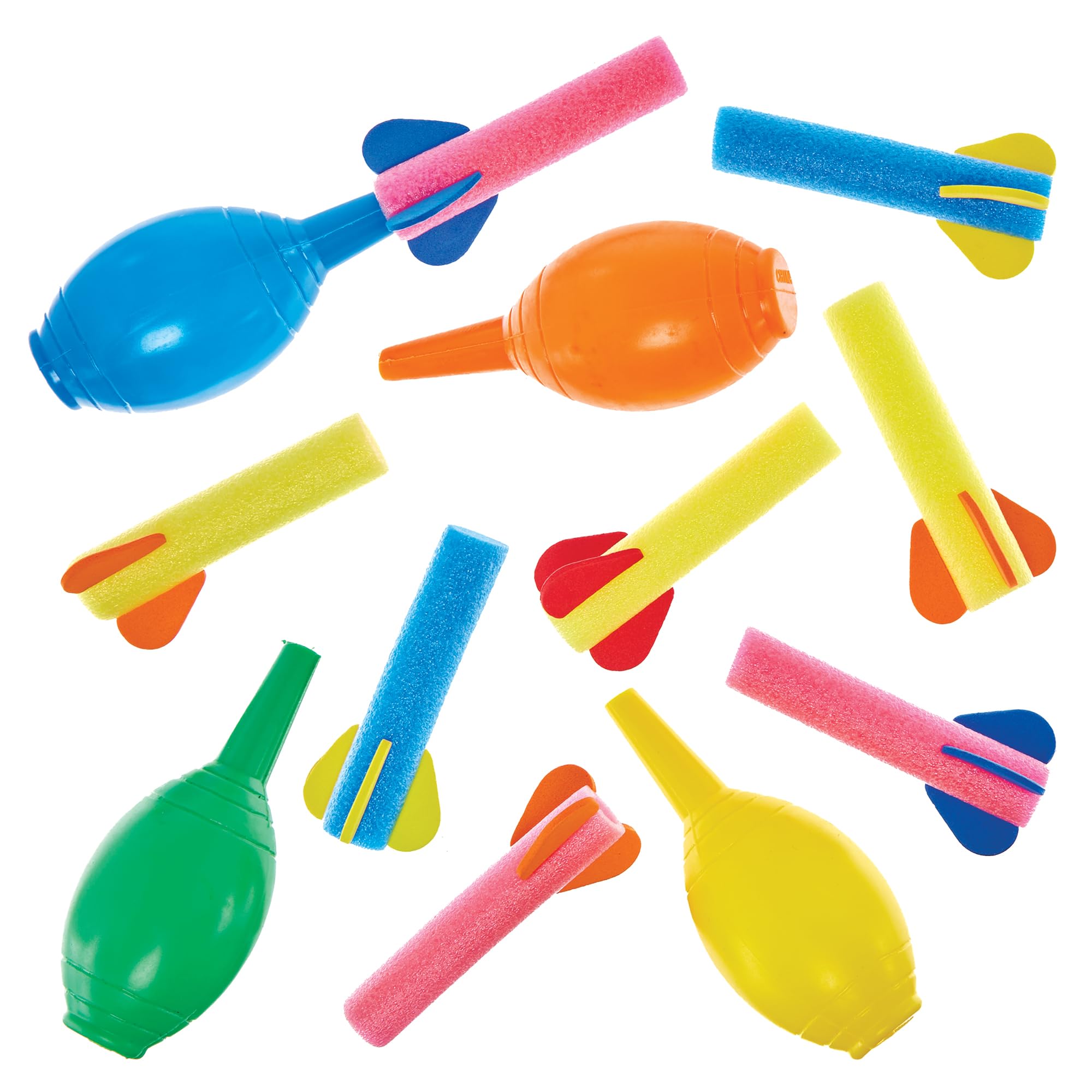 Baker Ross FN143 Foam Rocket Launchers - Pack of 8, Foam Material, Age 3+
