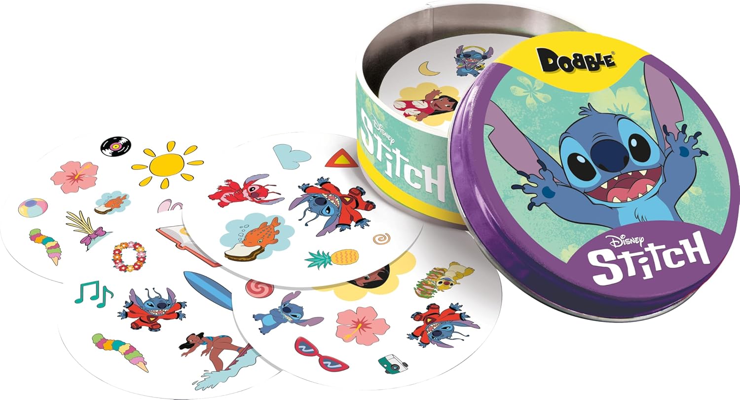 Asmodee Dobble Disney Lilo & Stitch Family Card Game for Ages 6+ 4