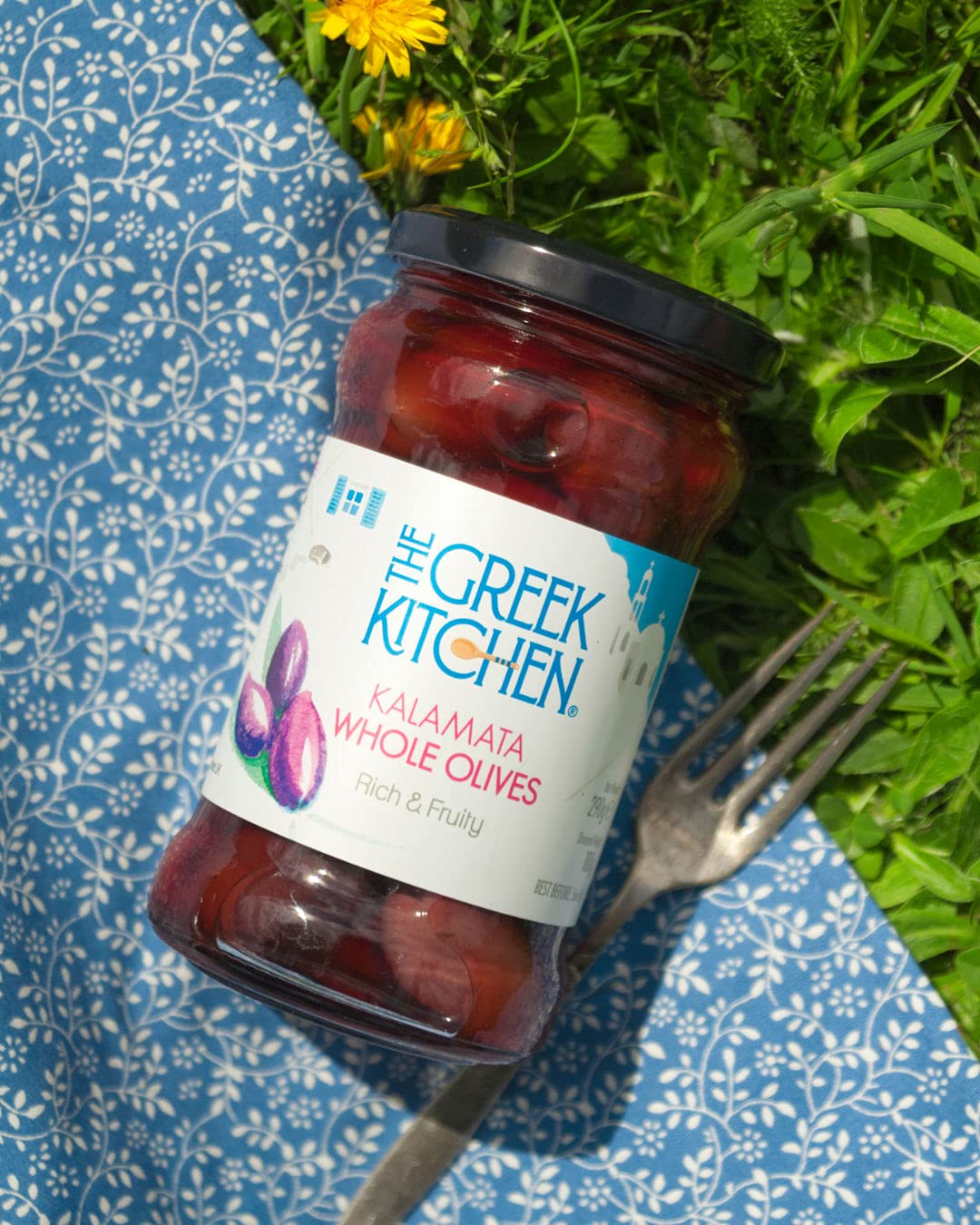 The Greek Kitchen Kalamata Whole Olives - Plump, Meaty Texture | 290g 4