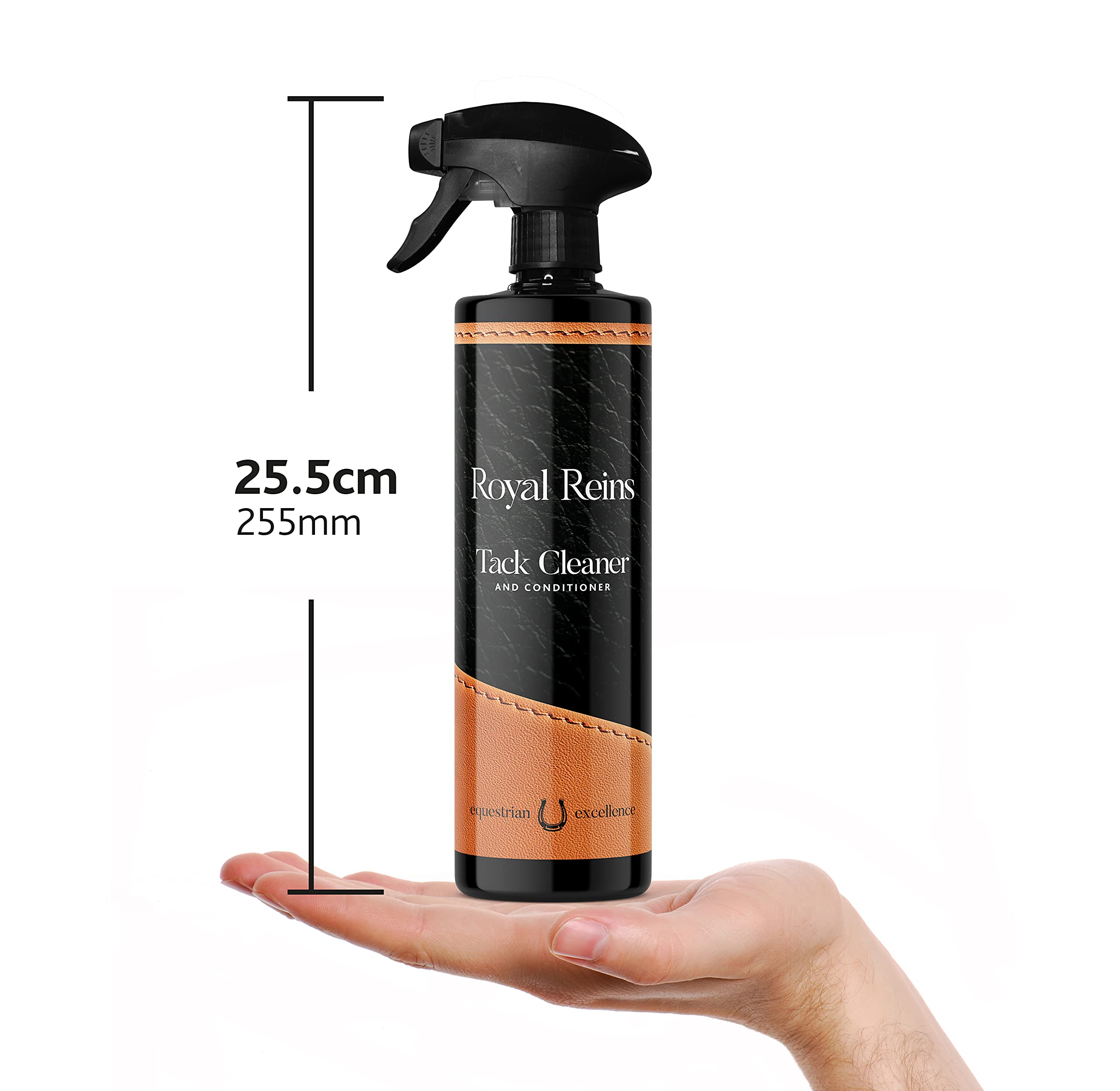 Royal Reins Leather Tack Cleaner & Conditioner - 500ml Spray | Fume Free | Made in UK
